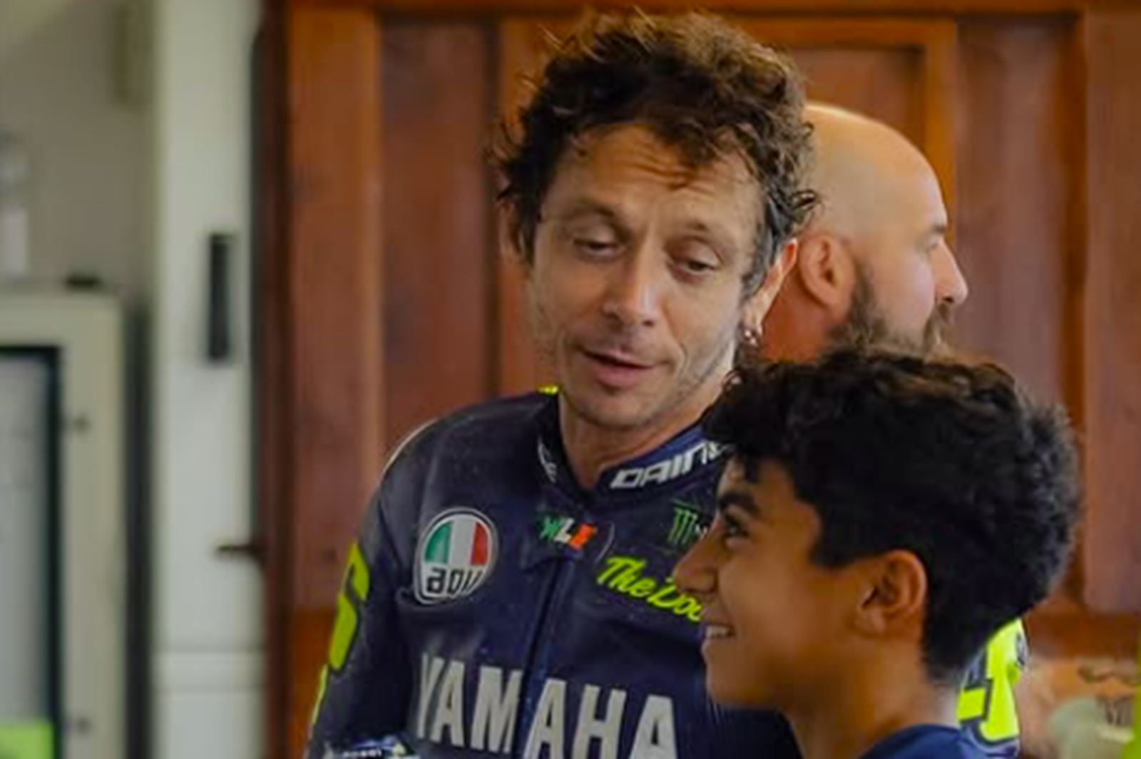 Valentino Rossi with Leonardo Casadei. Credit: Instagram/VR46 Riders Academy.
