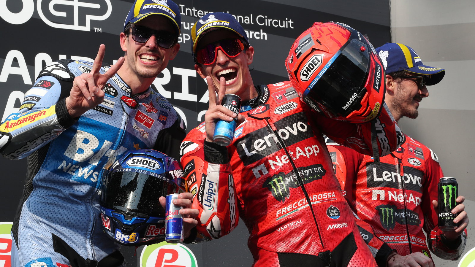 Alex Marquez, Marc Marquez, 2025 MotoGP Thai Grand Prix. Credit: Gold and Goose.