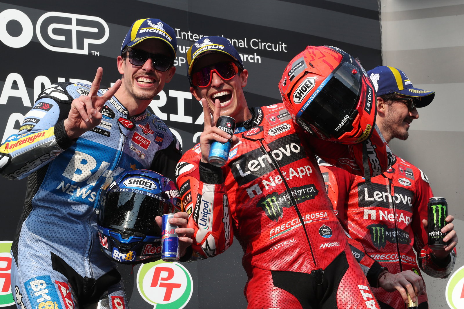 Alex Marquez, Marc Marquez, 2025 MotoGP Thai Grand Prix. Credit: Gold and Goose.