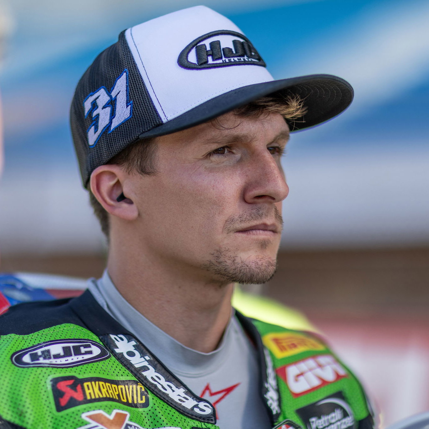 Garrett Gerloff, 2025 Spanish WorldSBK, grid. Credit: Gold and Goose.