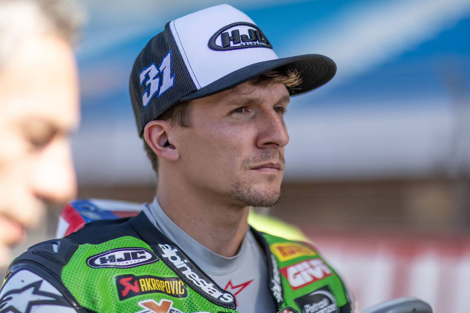 Garrett Gerloff, 2025 Spanish WorldSBK, grid. Credit: Gold and Goose.