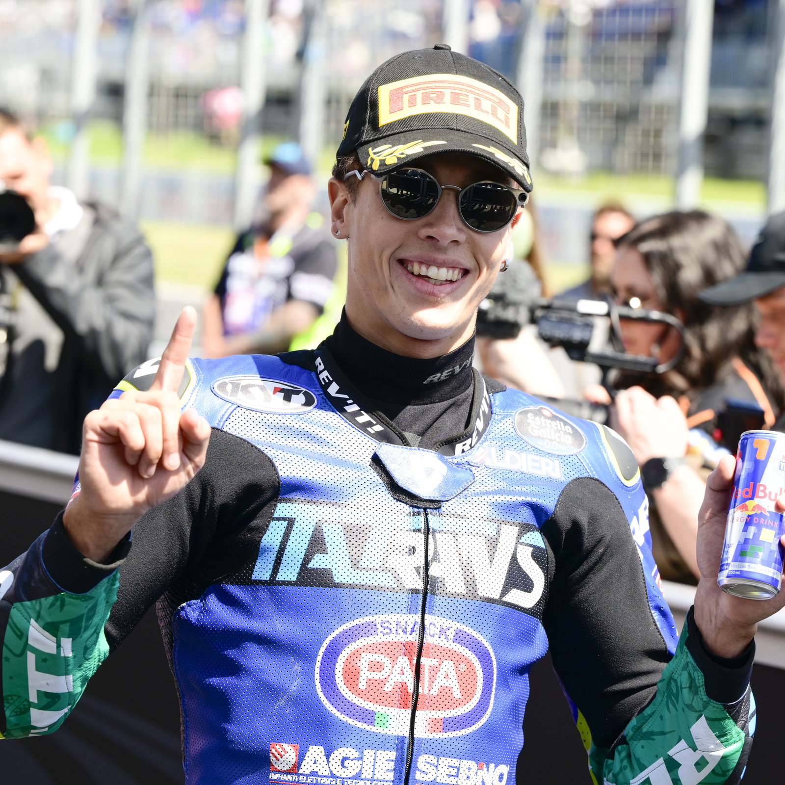 Diogo Moreira, 2025 Moto2 Australian Grand Prix, parc ferme. Credit: Gold and Goose.