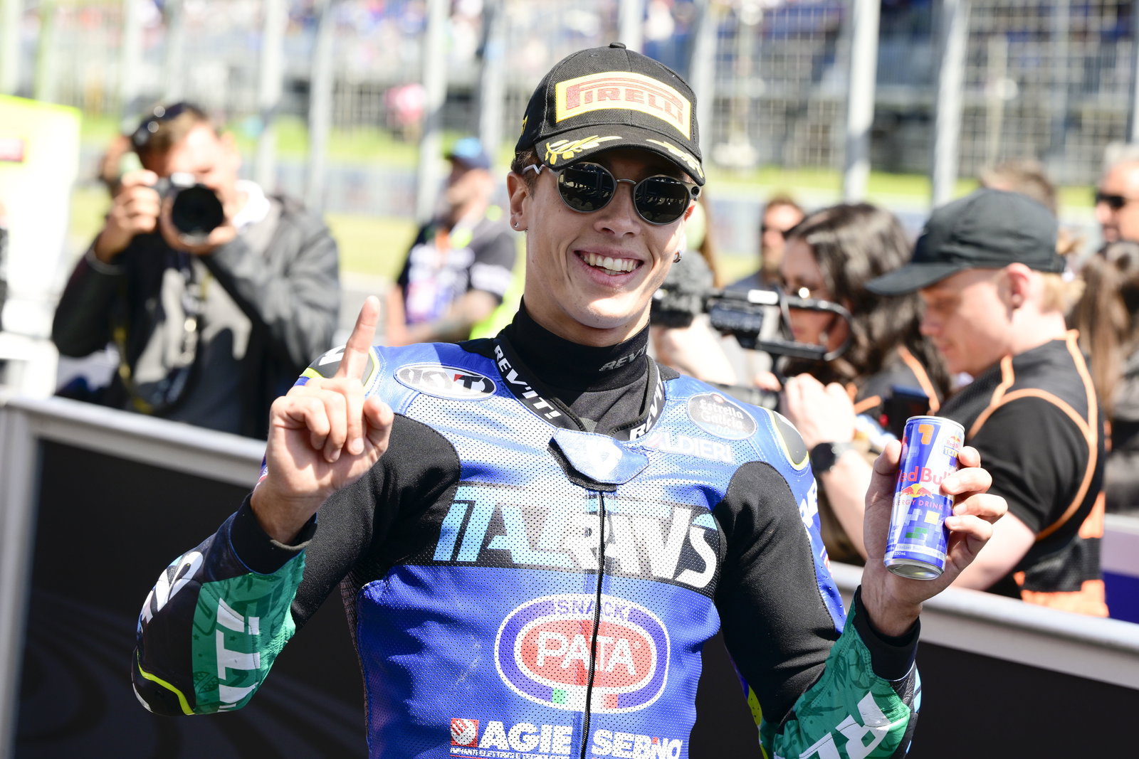 Diogo Moreira, 2025 Moto2 Australian Grand Prix, parc ferme. Credit: Gold and Goose.