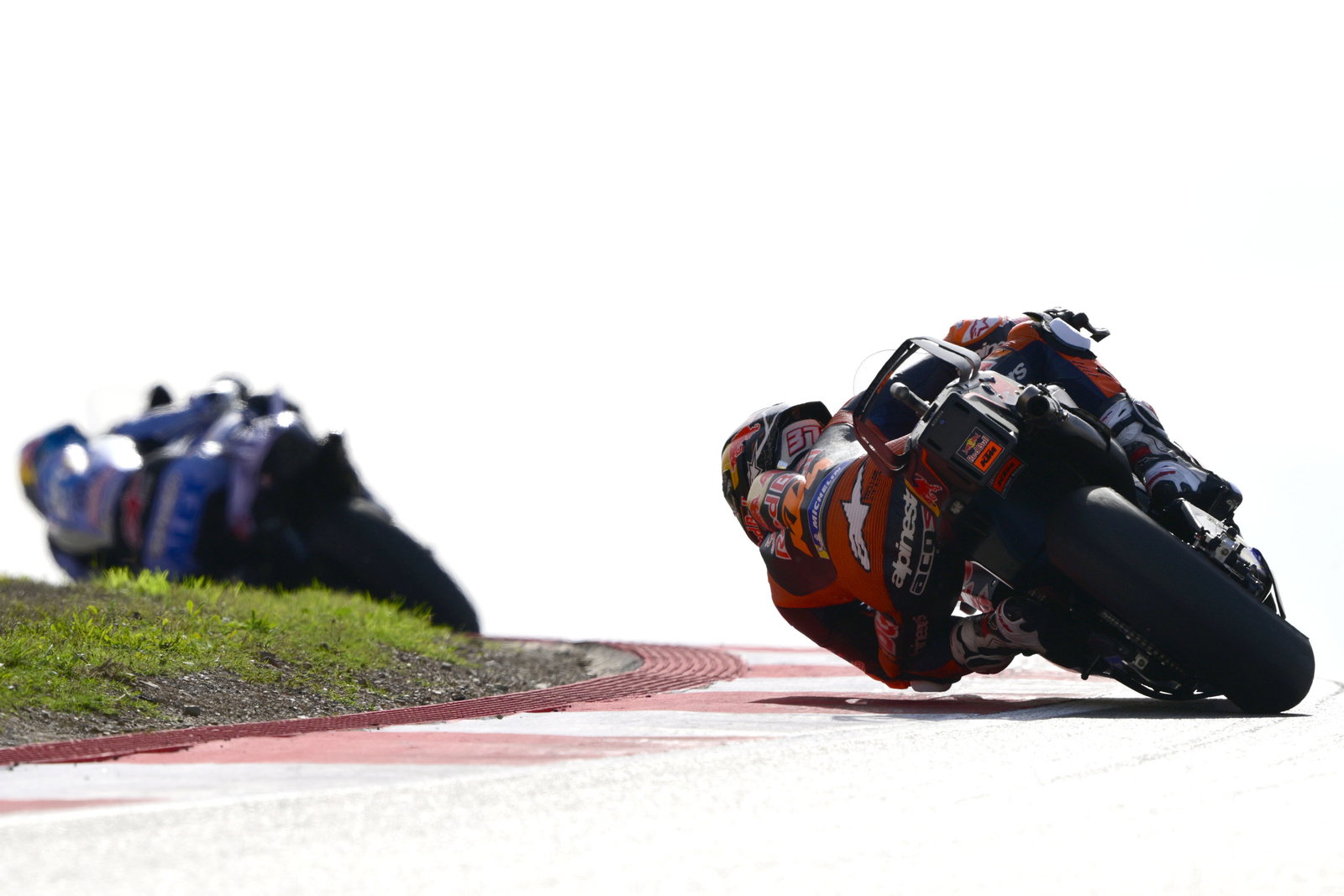 Pedro Acosta chases Alex Marquez, 2025 MotoGP Portuguese Grand Prix. Credit: Gold and Goose.
