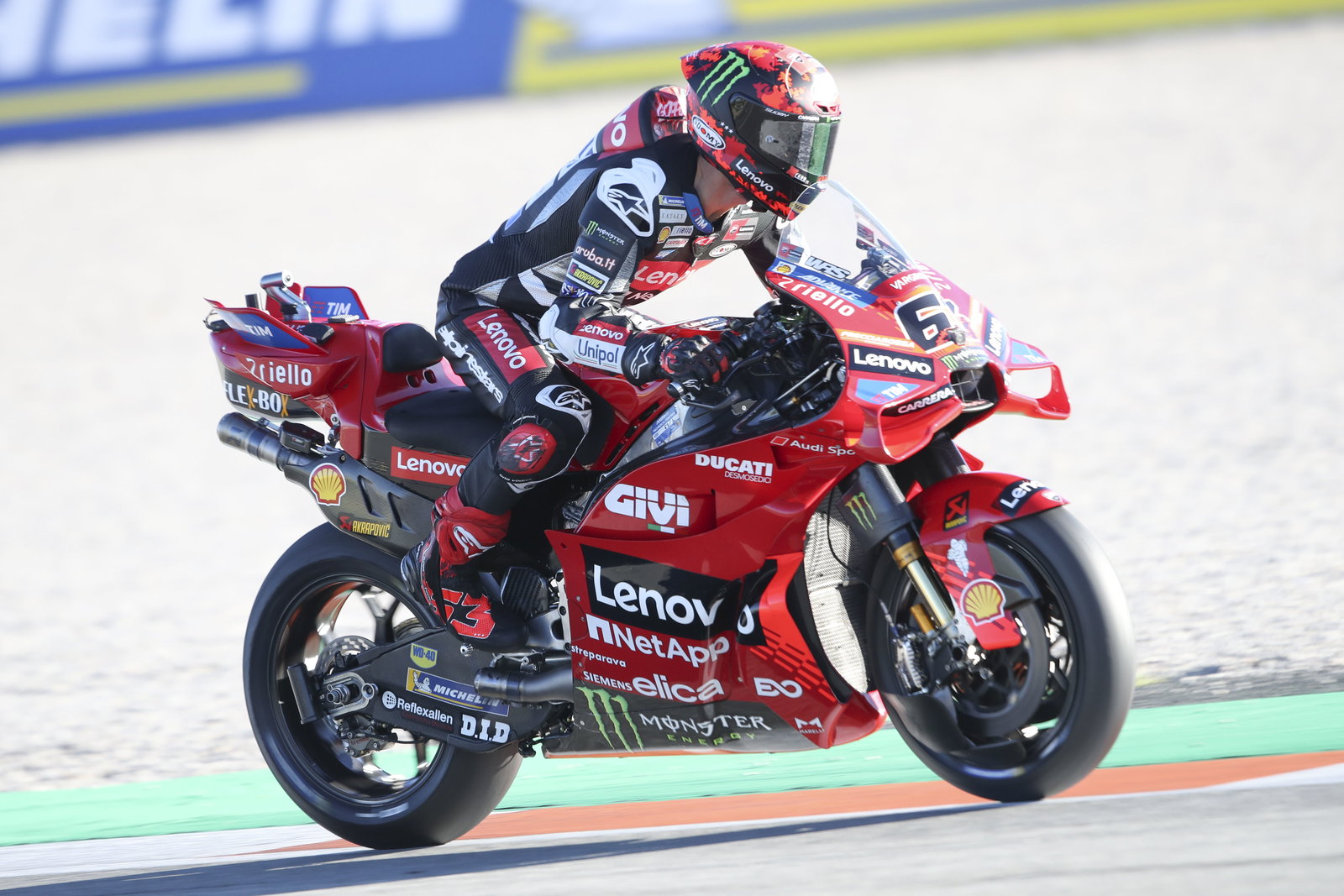 Francesco Bagnaia, 2025 MotoGP Valencia Test. Credit: Gold and Goose.