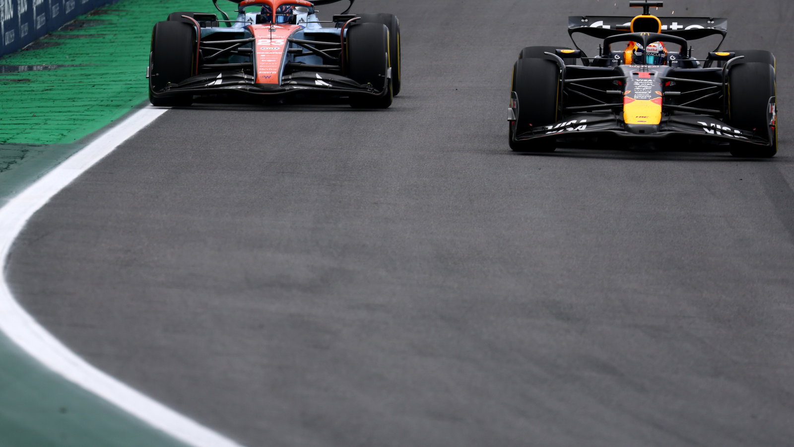 Verstappen scythed his way through the field 