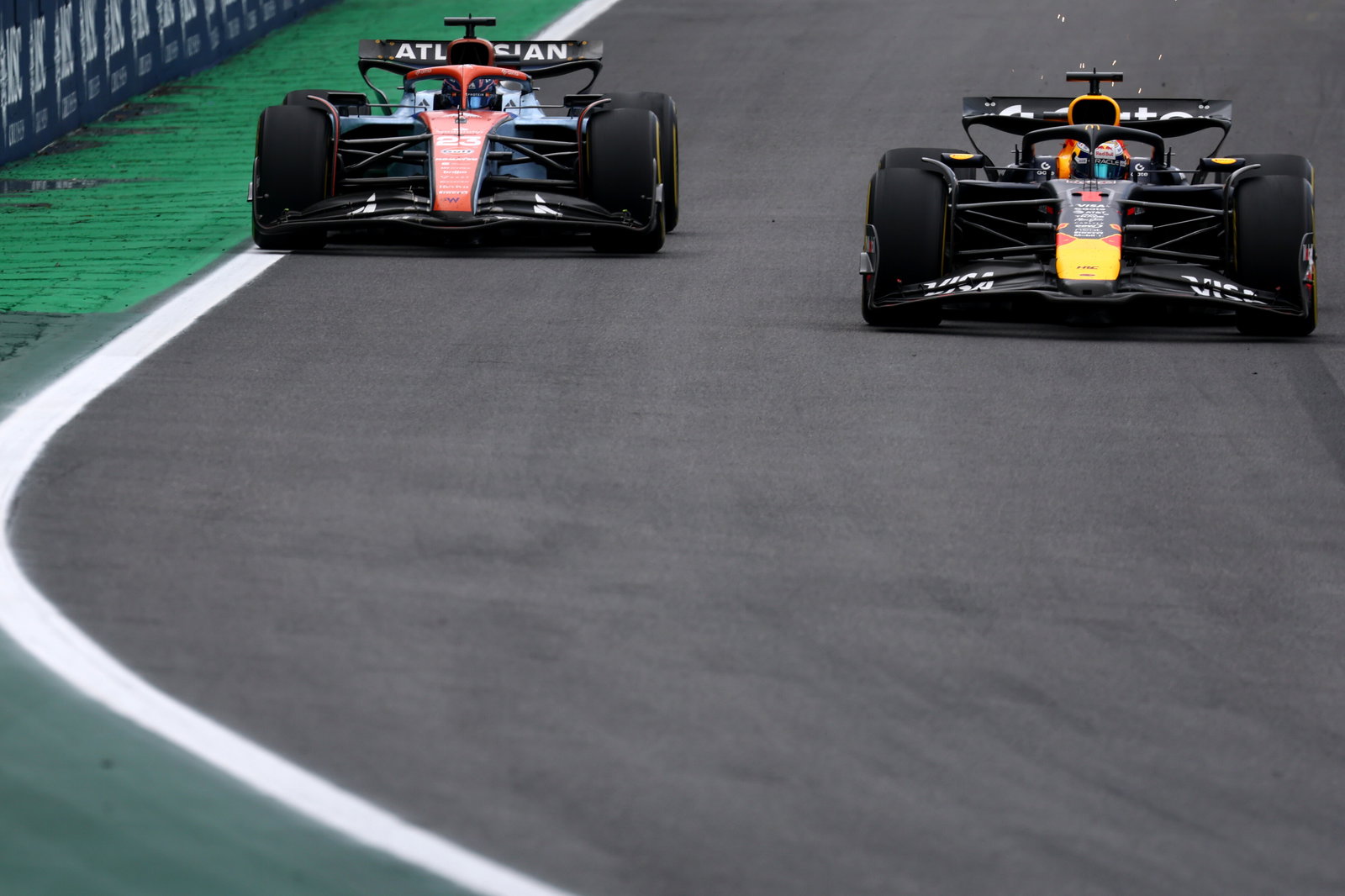 Verstappen scythed his way through the field 