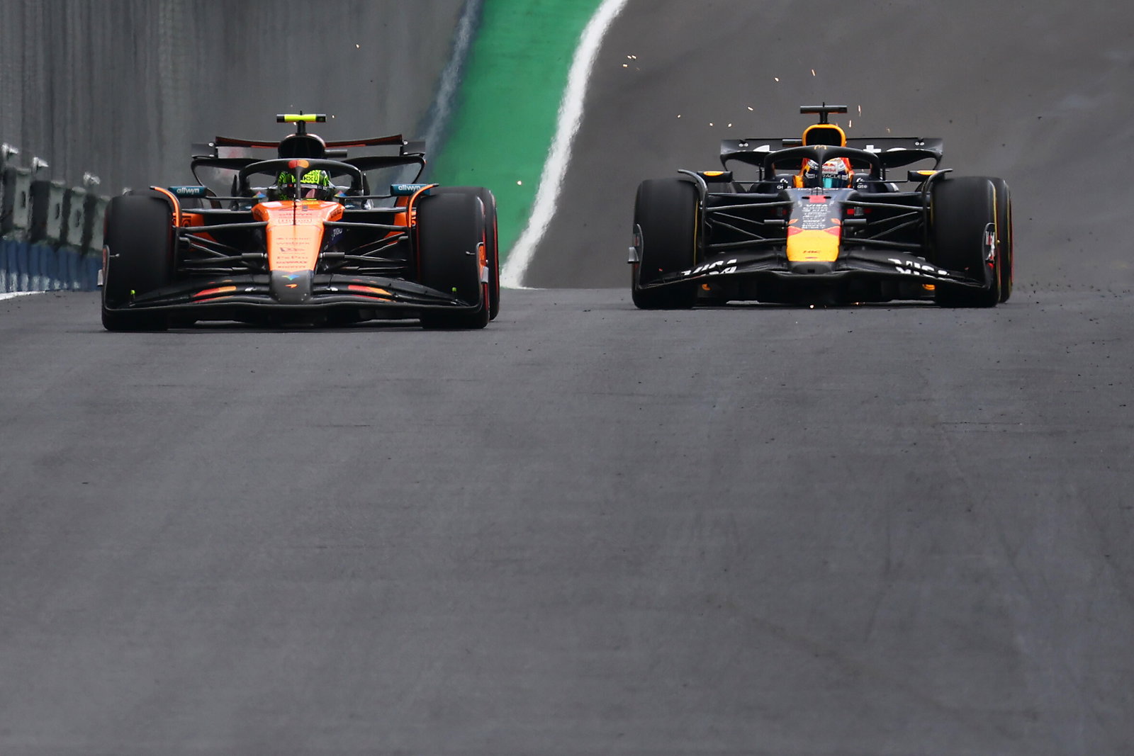Verstappen charged from the pitlane to third