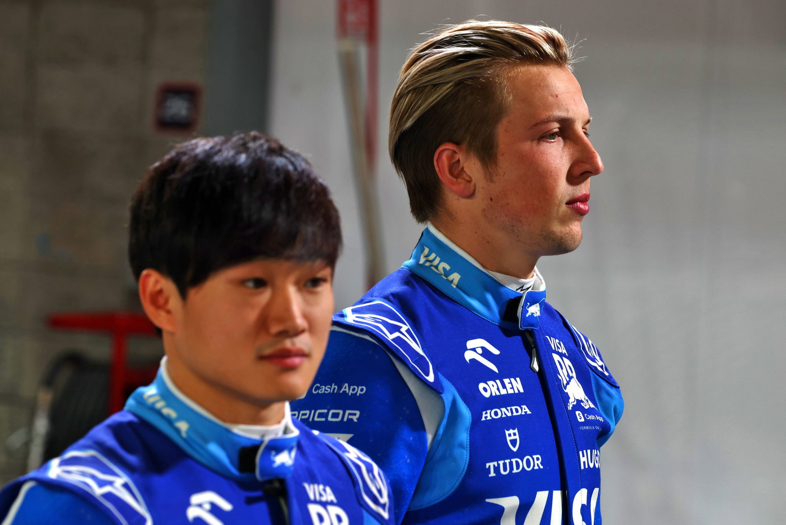 Yuki Tsunoda and Liam Lawson 