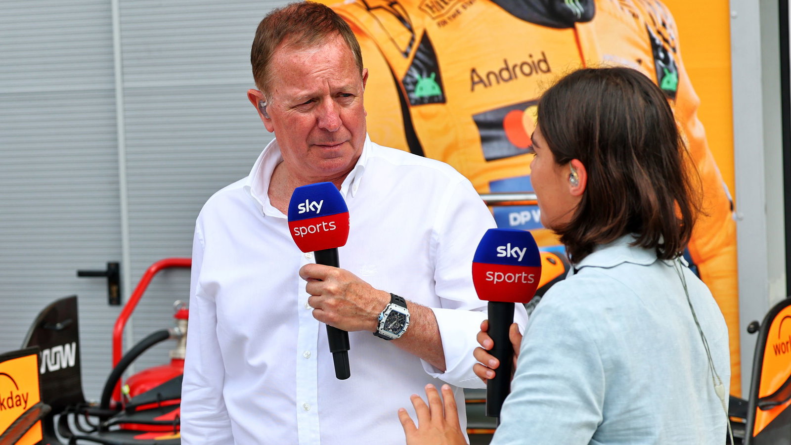 Martin Brundle and Jamie Chadwick 