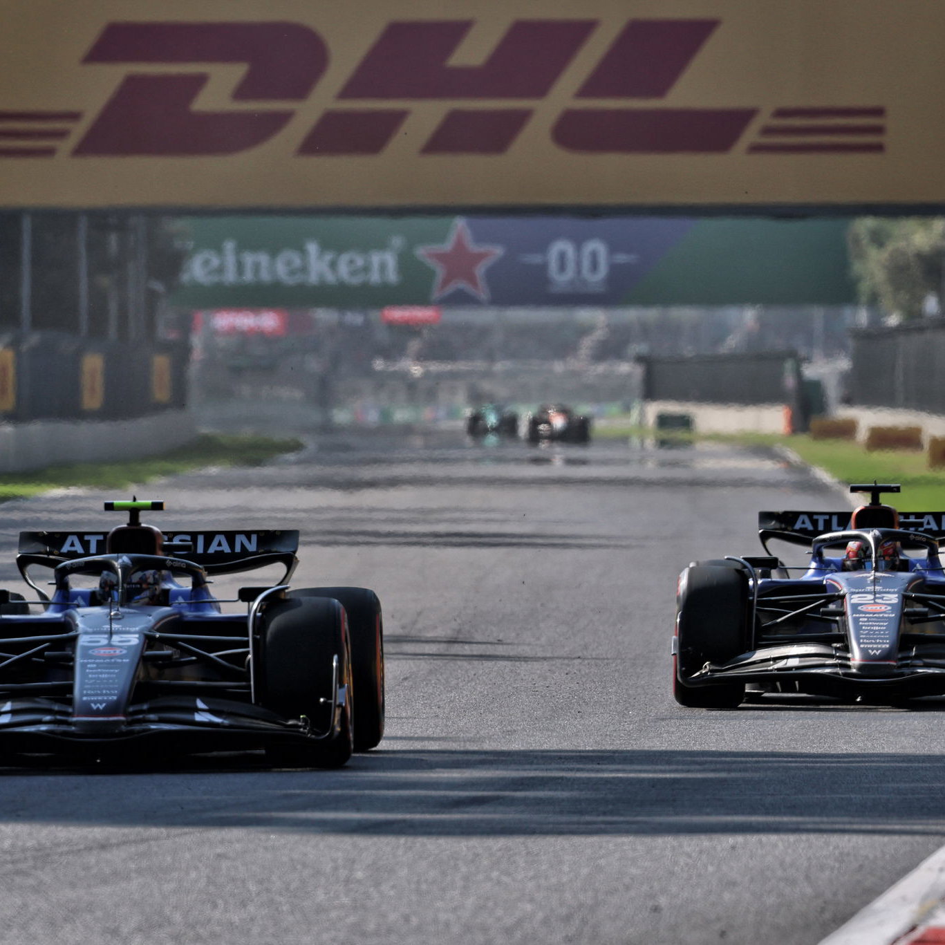 Alex Albon and Carlos Sainz 