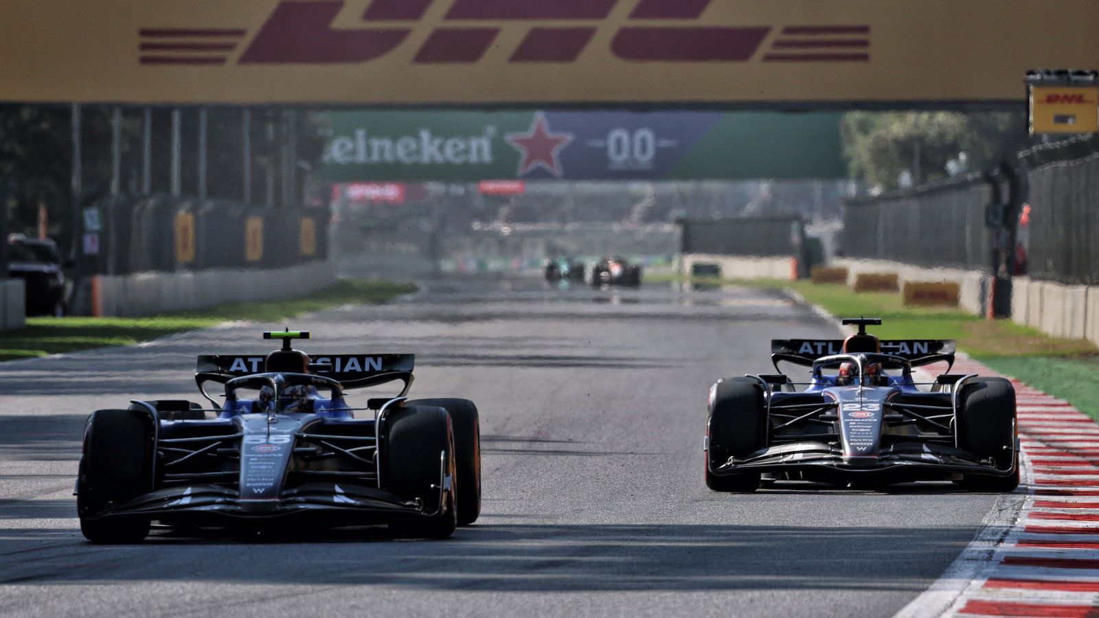Alex Albon and Carlos Sainz 