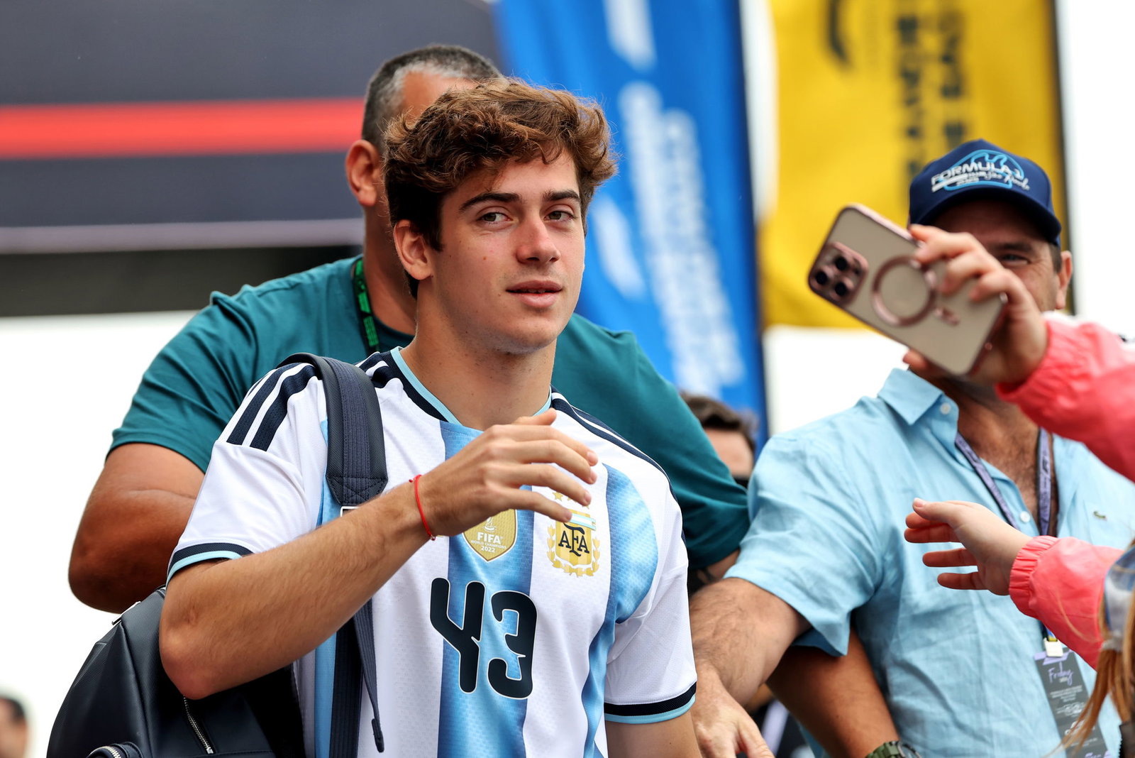 Colapinto arrives in the Brazil paddock