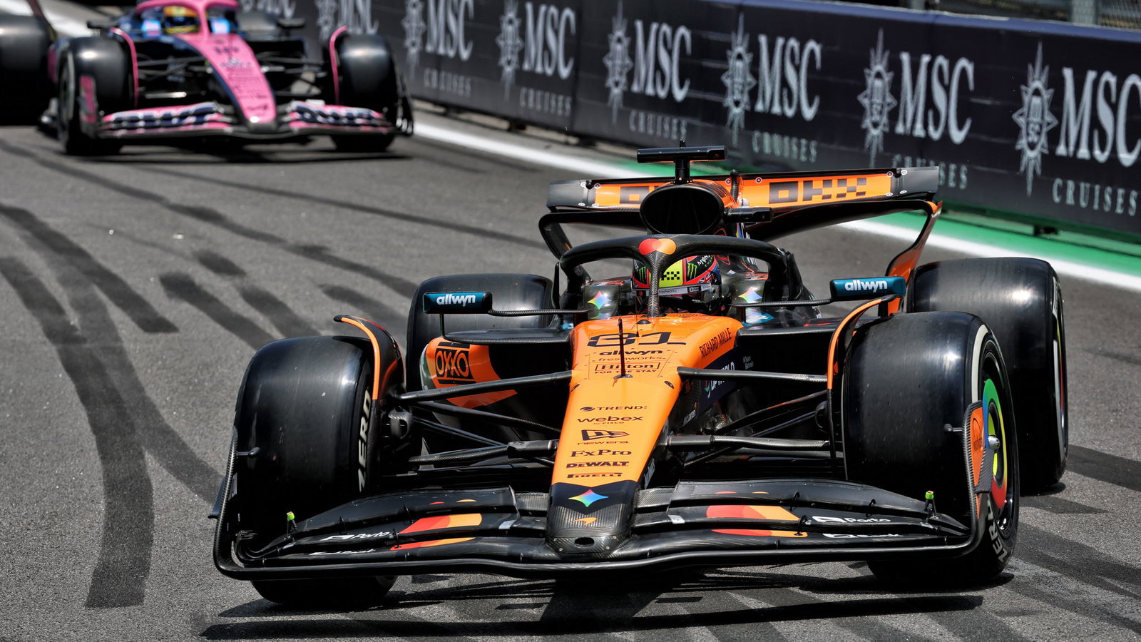 Piastri is one point behind Norris