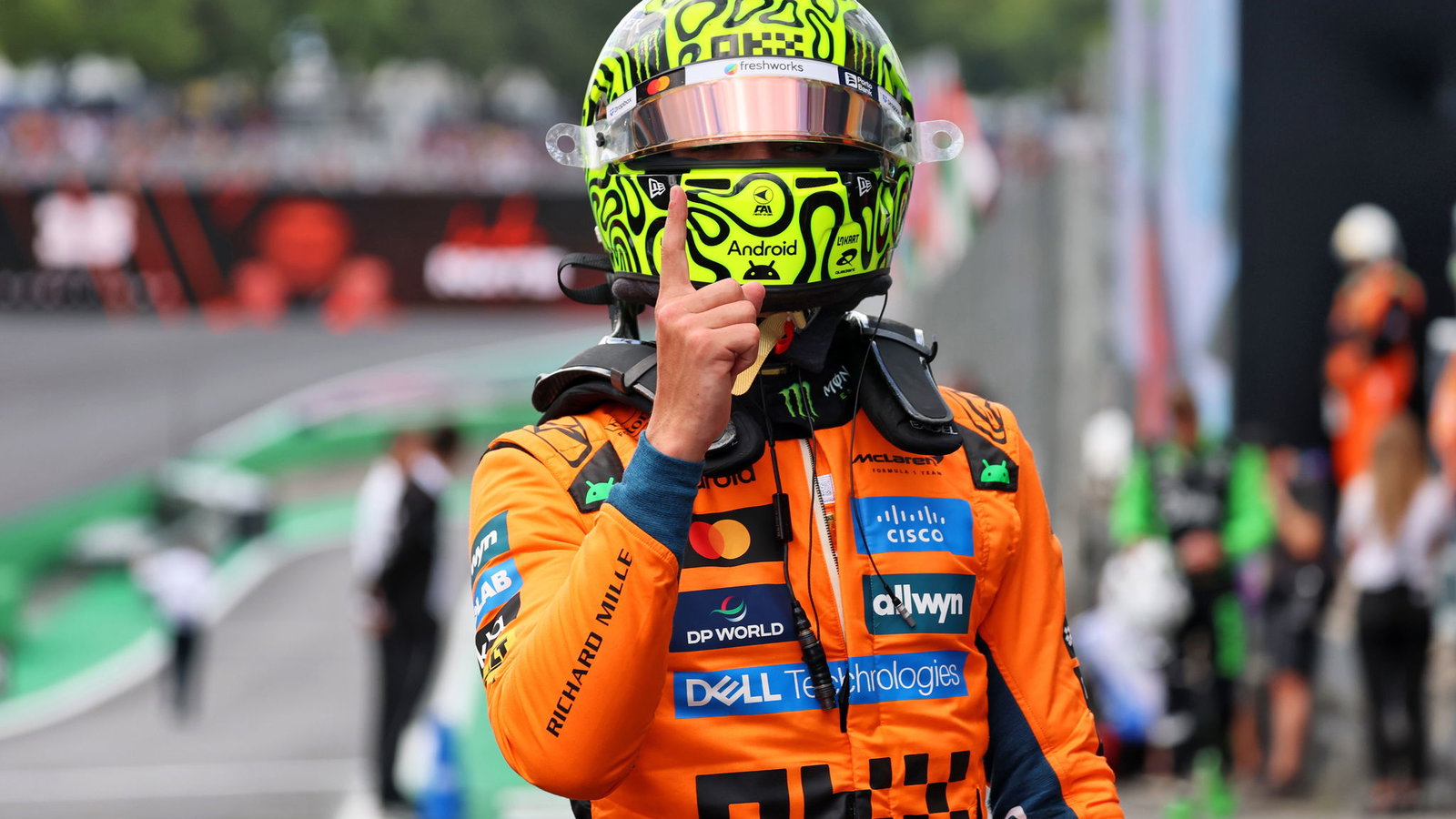 Norris claimed his second pole in as many days 