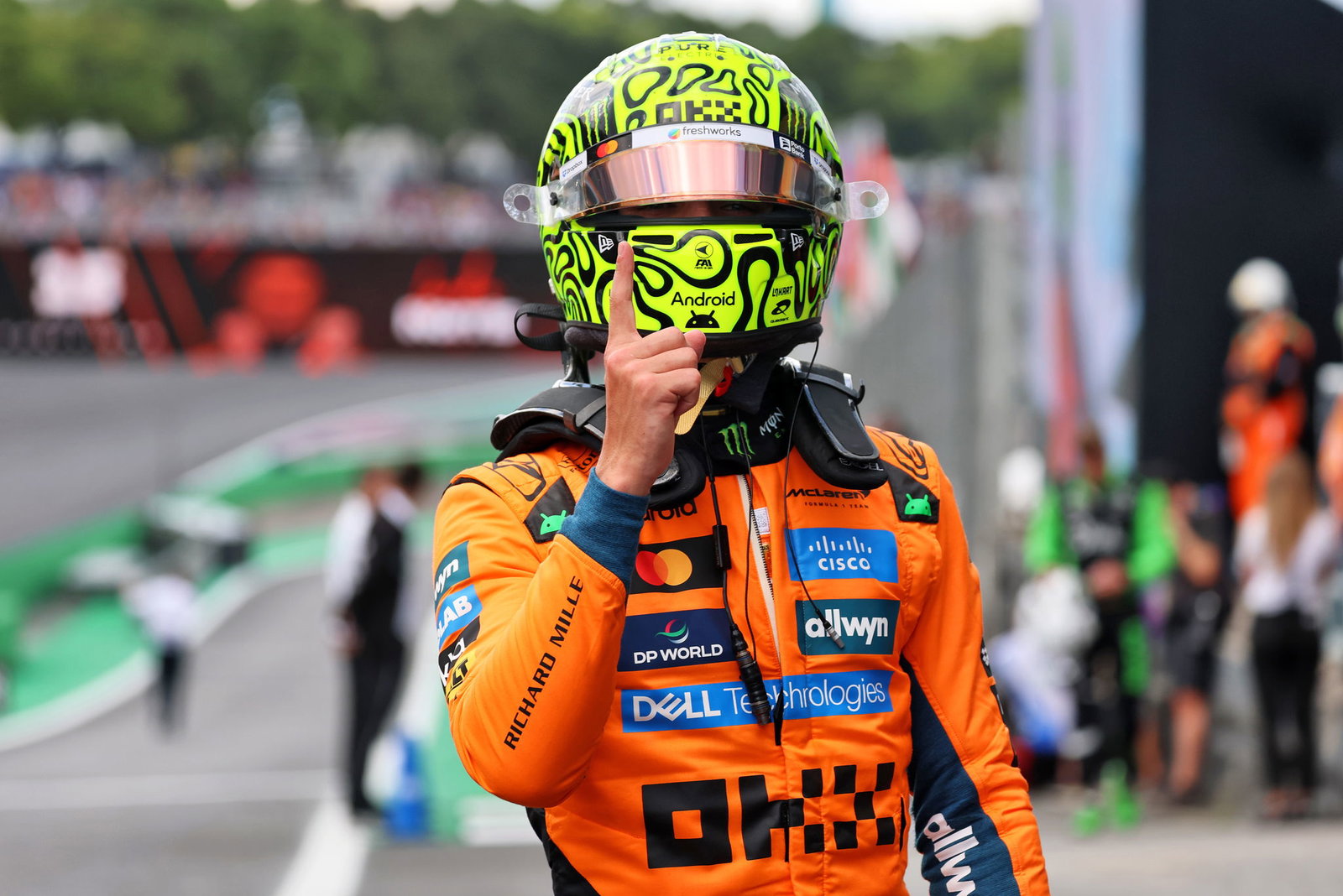 Norris claimed his second pole in as many days 