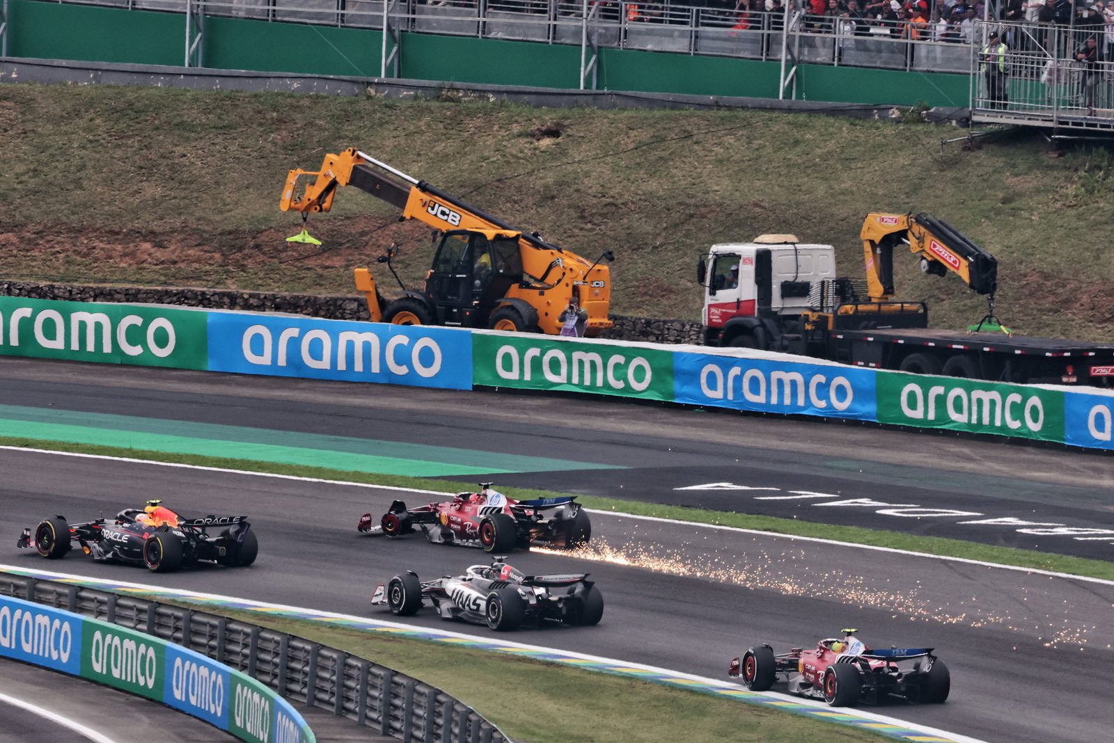 Leclerc was forced to retire 