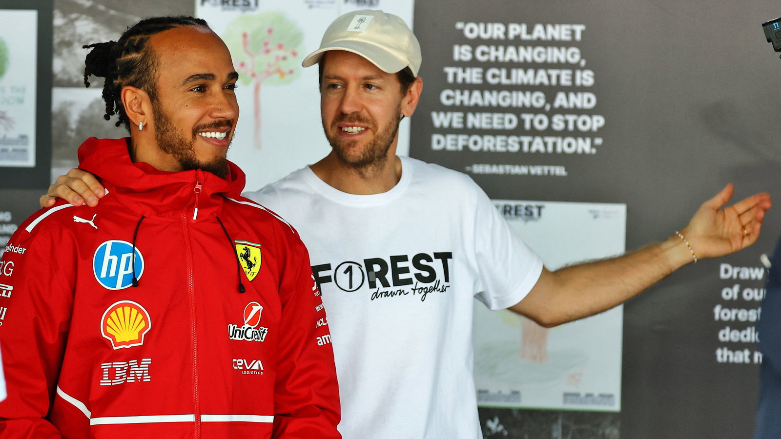 Lewis Hamilton and Sebastian Vettel 