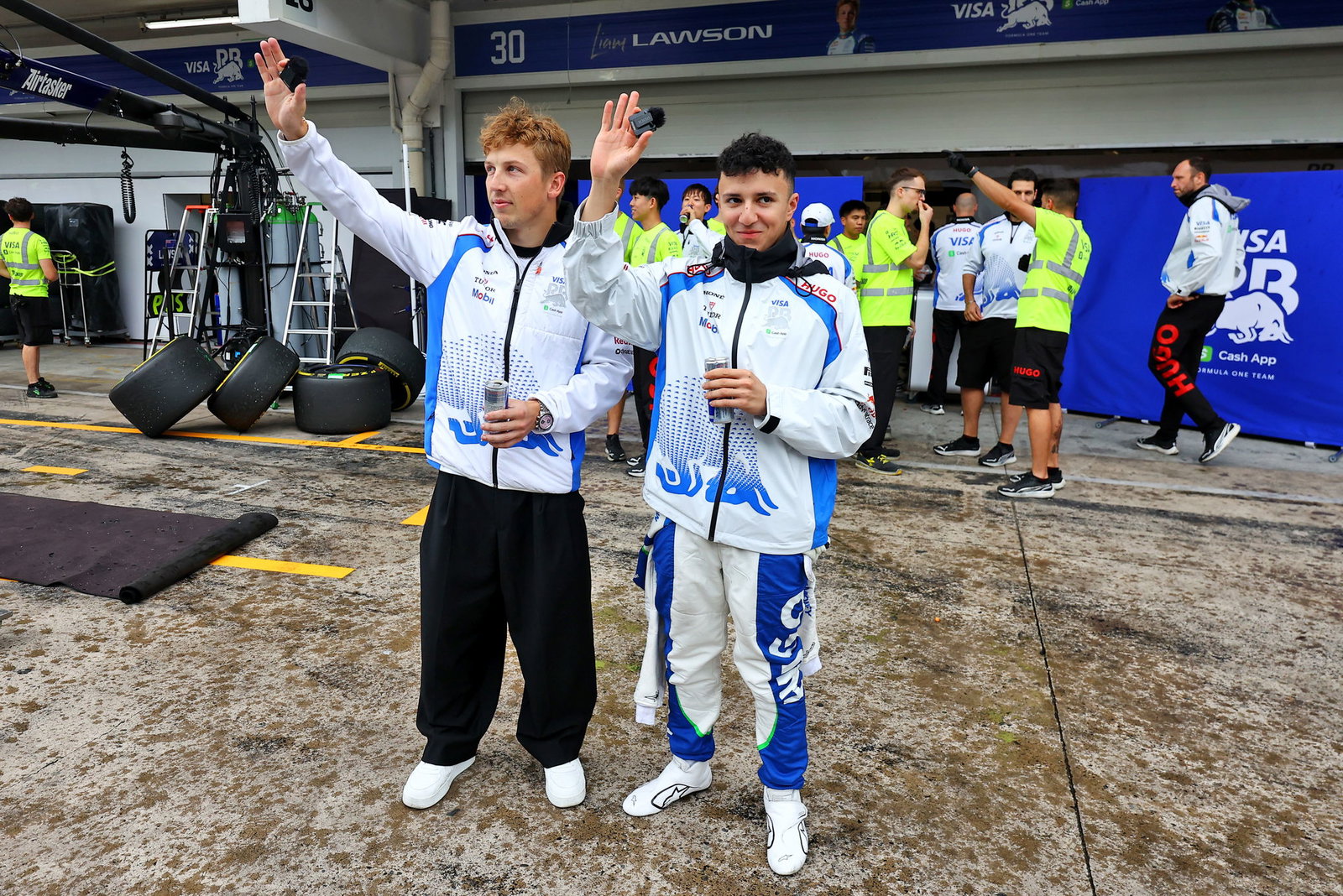 Liam Lawson and Isack Hadjar 