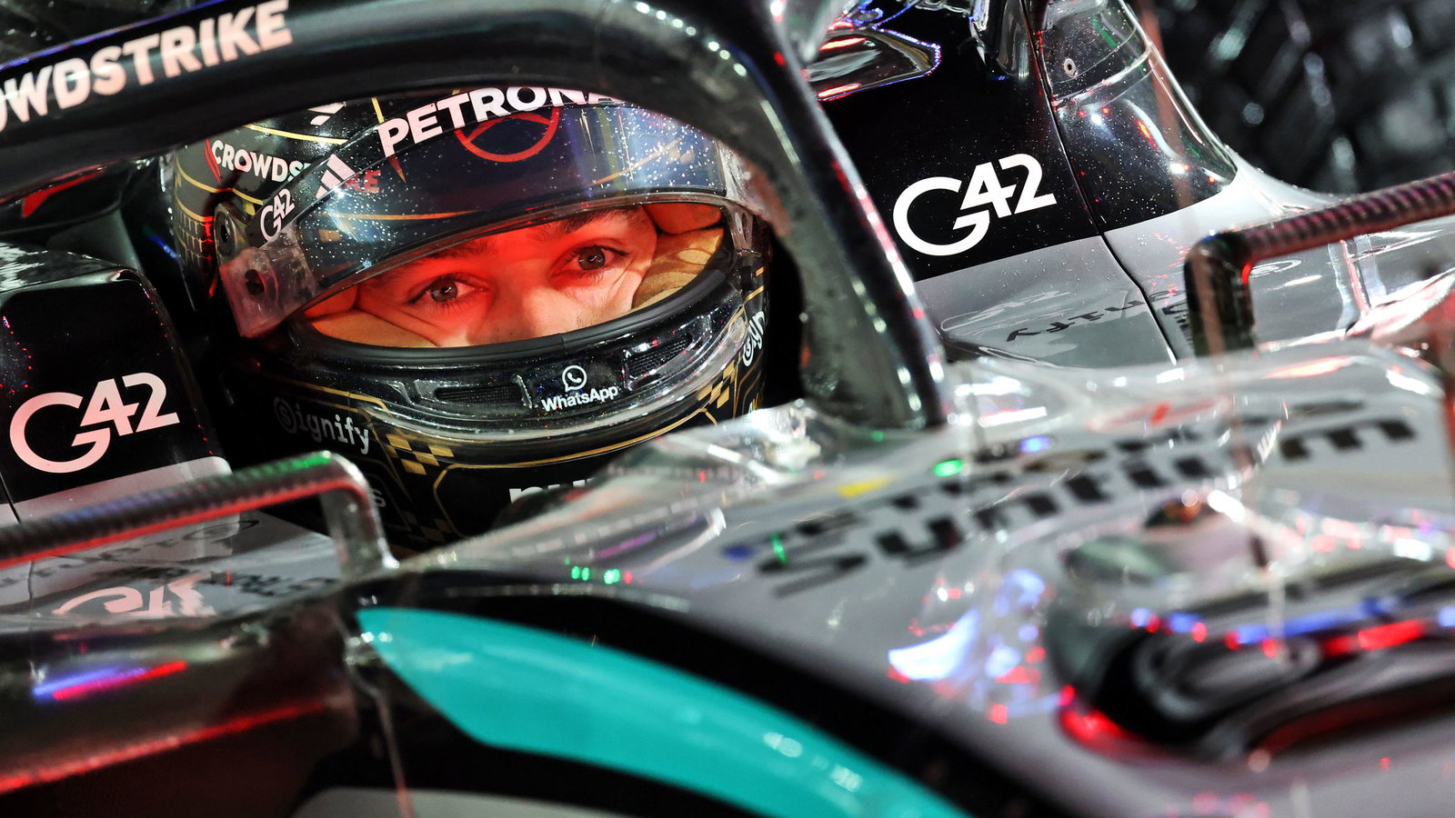 Russell was left rueing his misfortune 