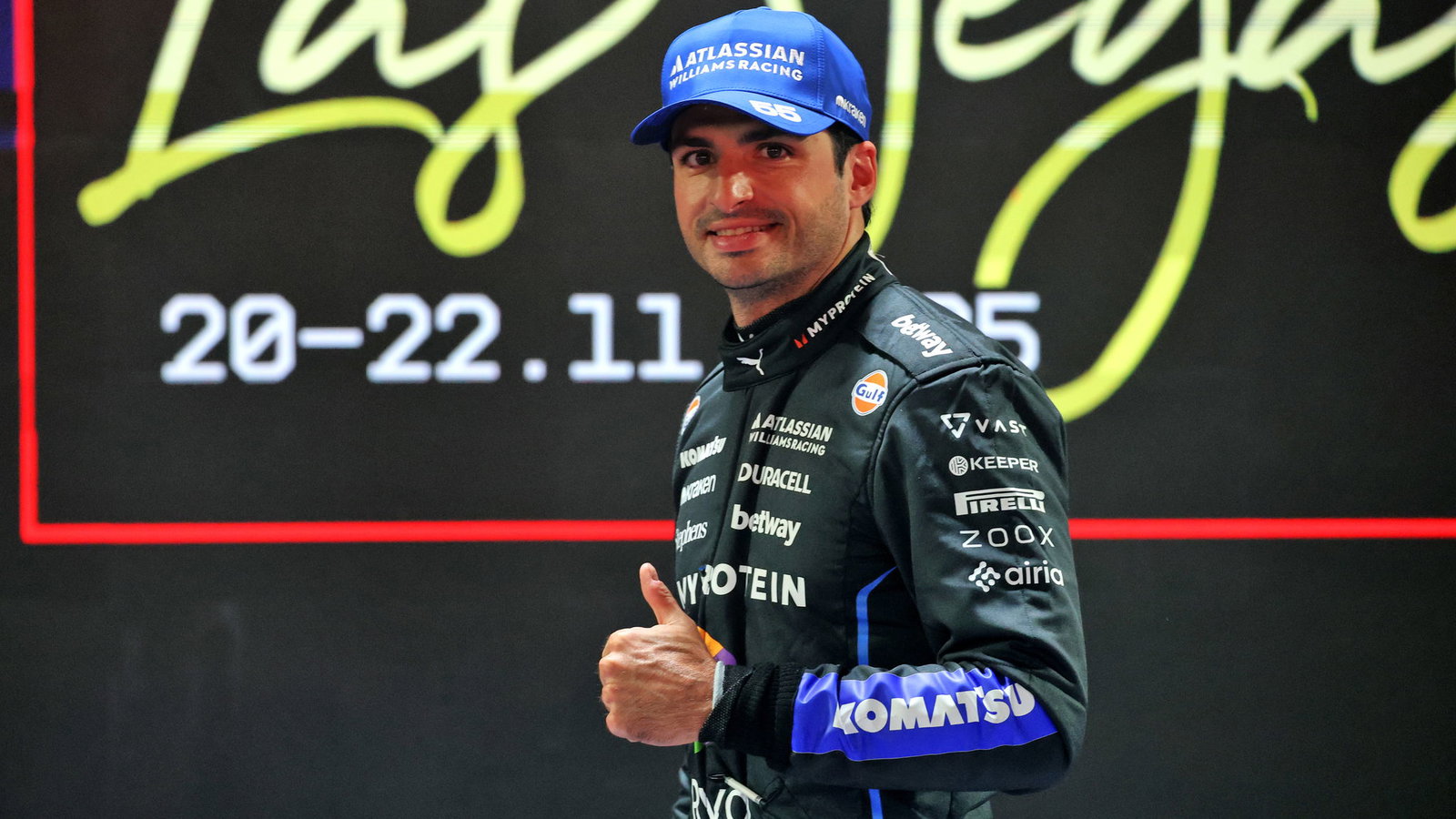Sainz qualified a brilliant third in Las Vegas 