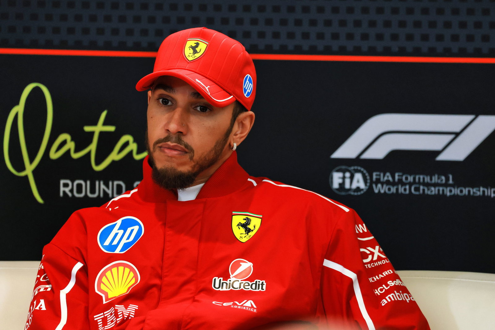 Hamilton was not in a hugely talkative mood