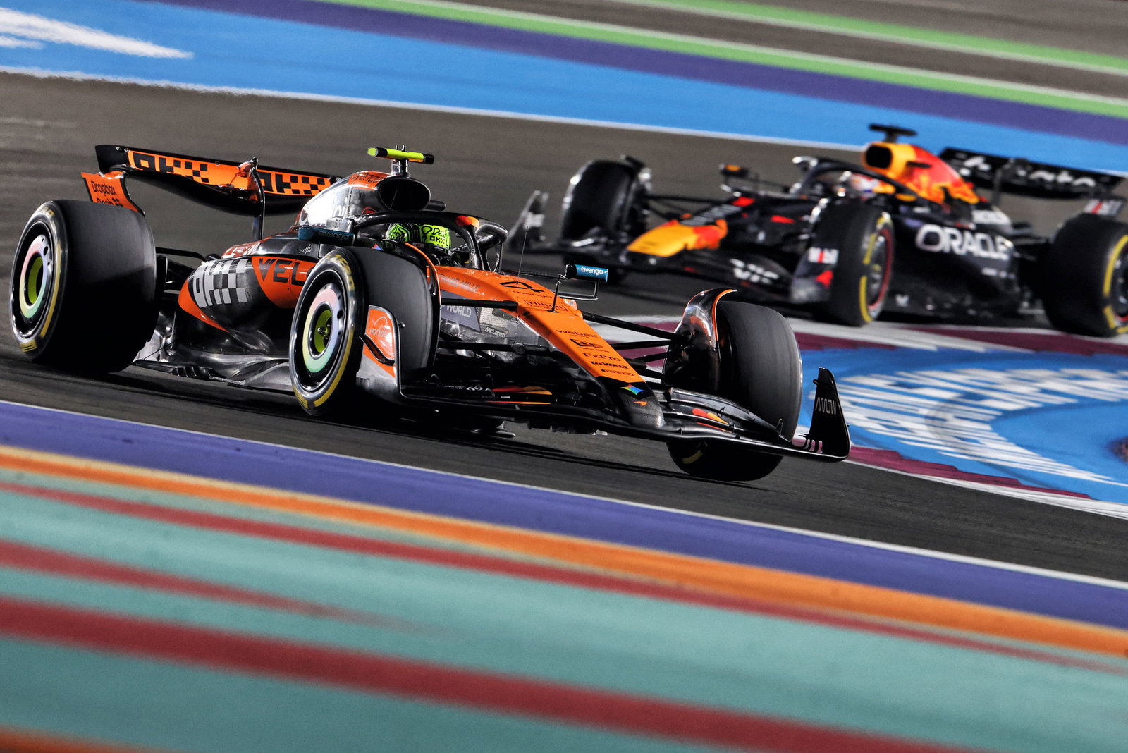 Norris finished ahead of Verstappen in the Qatar sprint