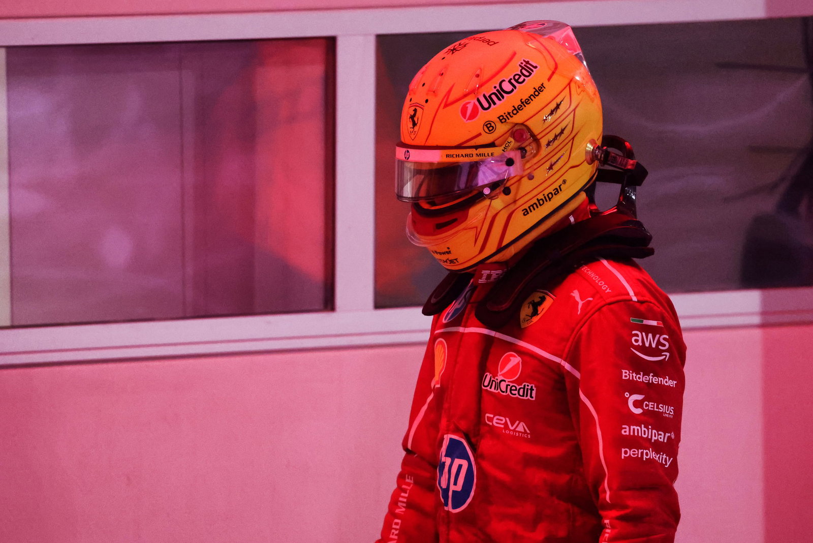 Hamilton endured another difficult outing for Ferrari