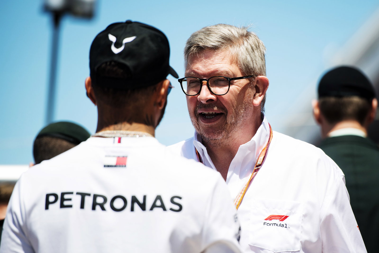Hamilton and Brawn worked together at Mercedes