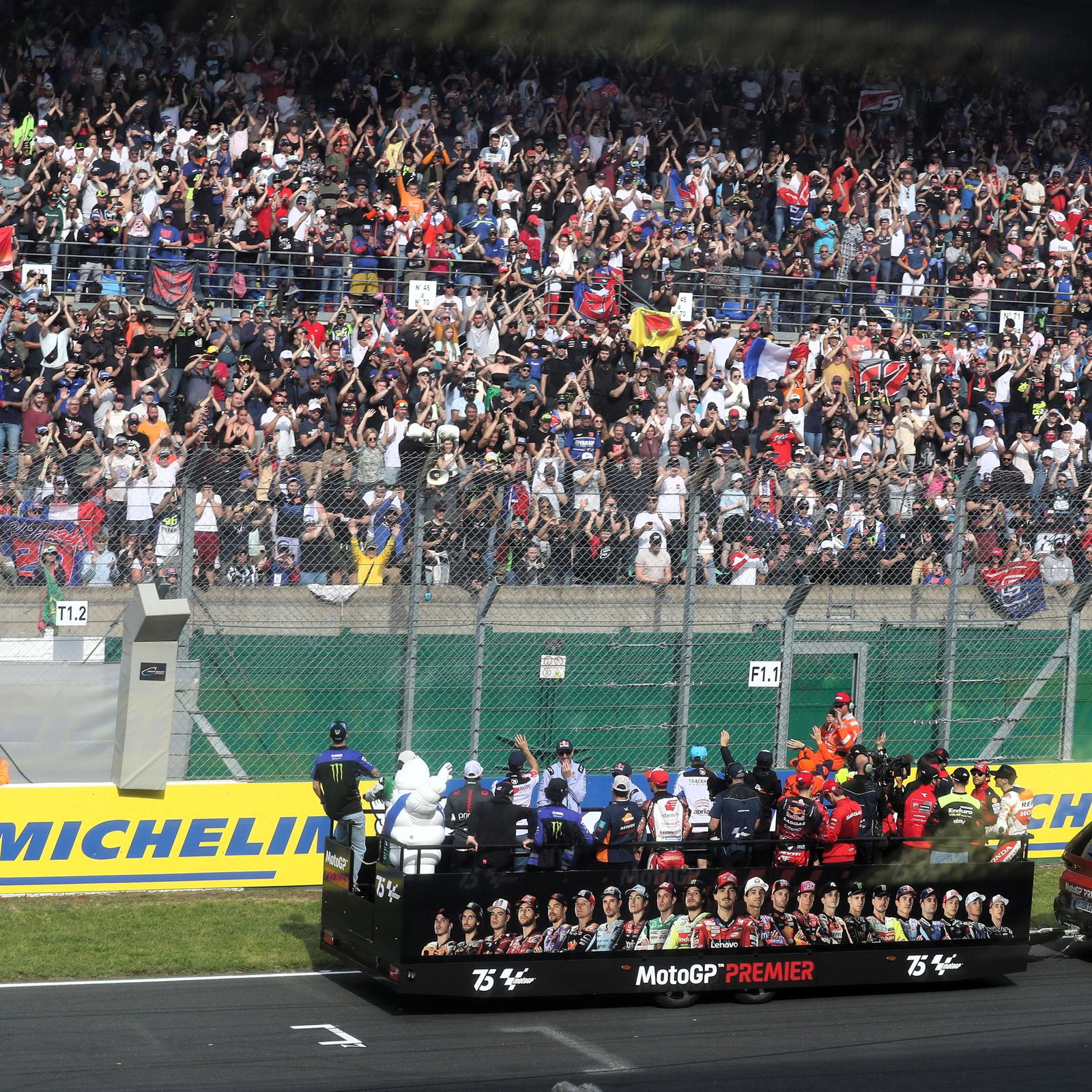 MotoGP rider parade 2025 French MotoGP
