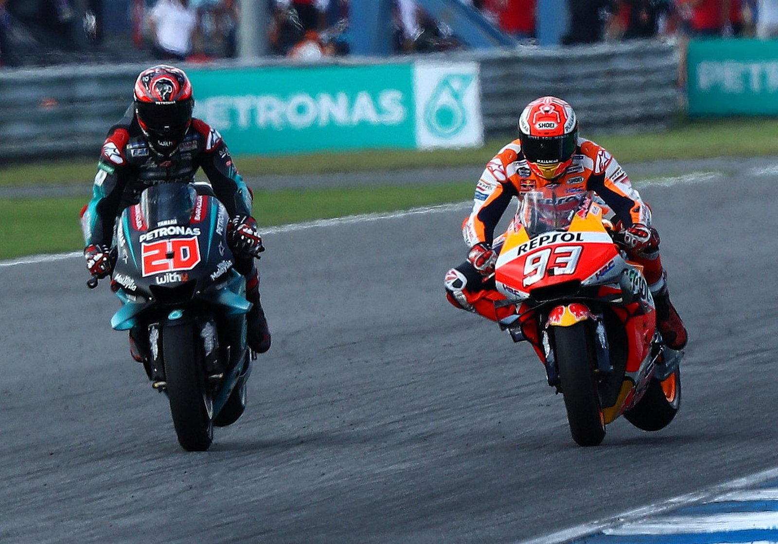 Fabio Quartararo, Marc Marquez battle for victory, 2019 Thai Grand Prix