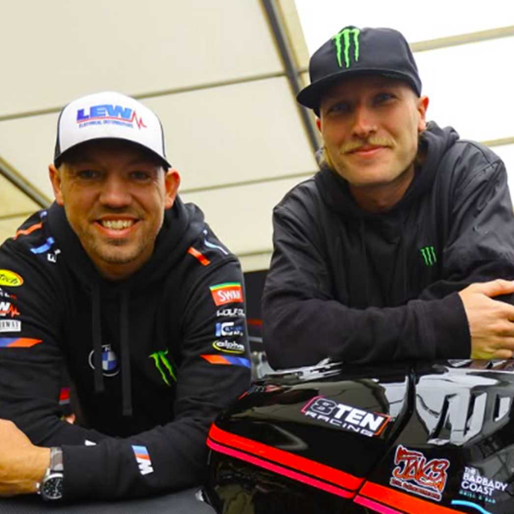 Peter Hickman, Davey Todd. Credit: Instagram/8Ten Racing/British Superbike Championship
