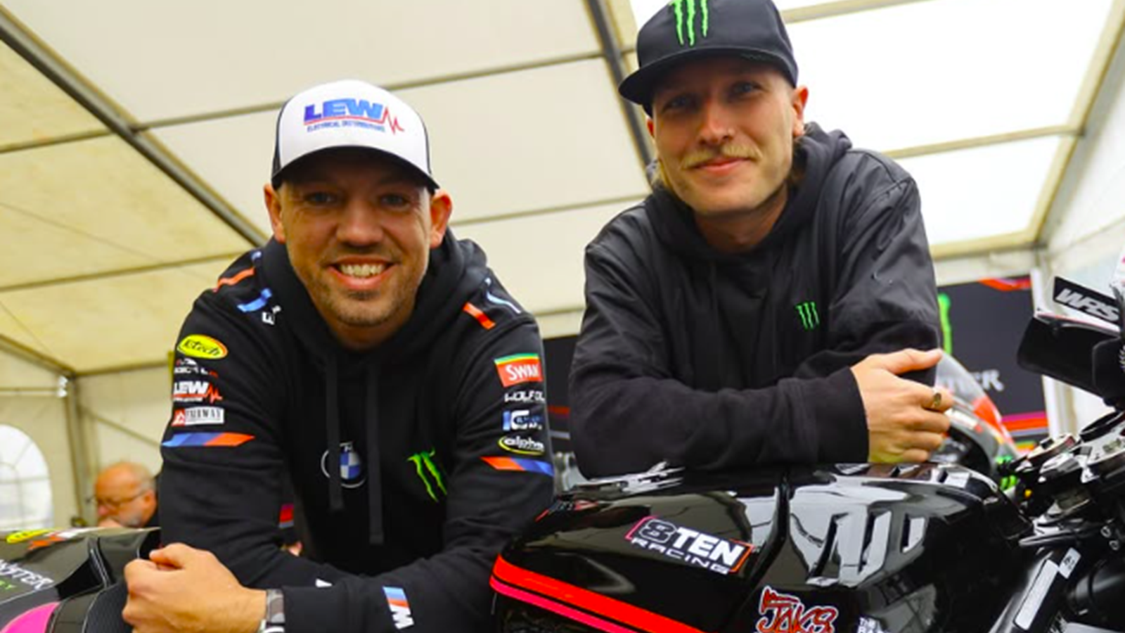 Peter Hickman, Davey Todd. Credit: Instagram/8Ten Racing/British Superbike Championship