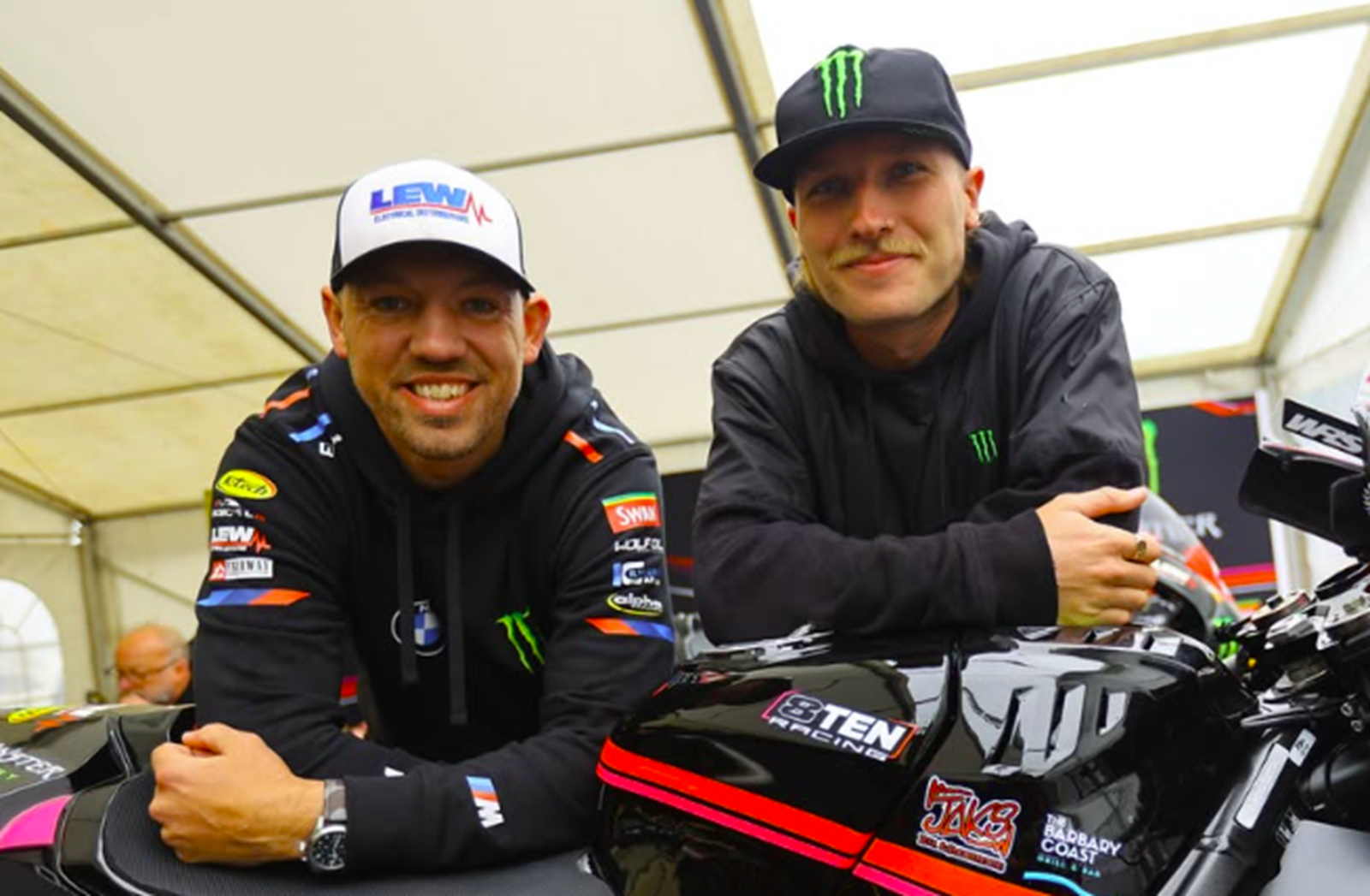 Peter Hickman, Davey Todd. Credit: Instagram/8Ten Racing/British Superbike Championship