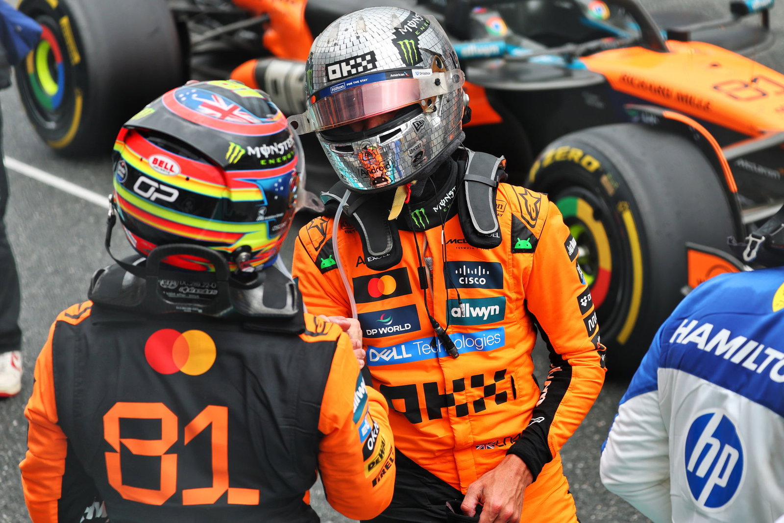 Lando Norris and Oscar Piastri 