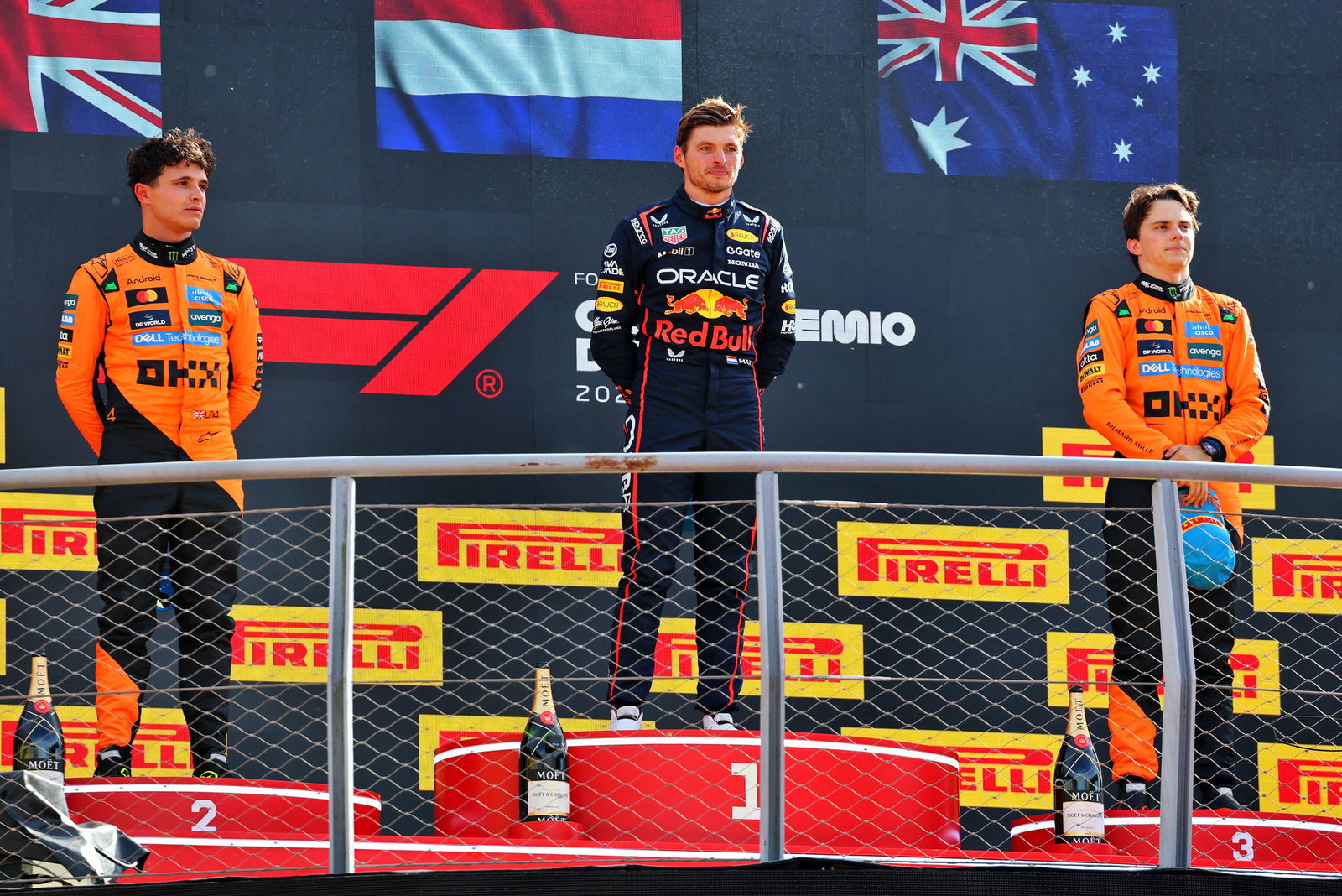 One of Norris, Verstappen and Piastri will be crowned champion