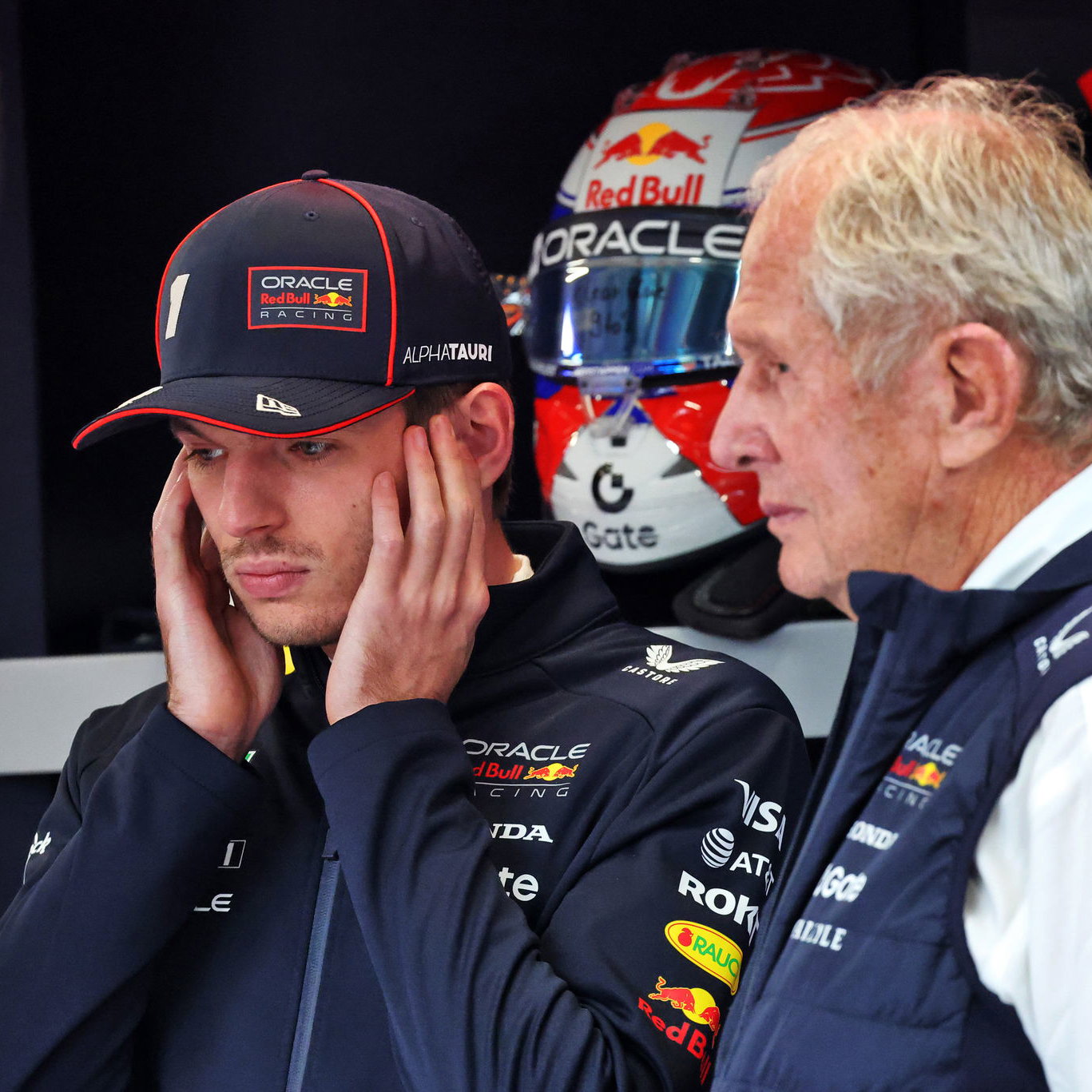 Max Verstappen and Helmut Marko 