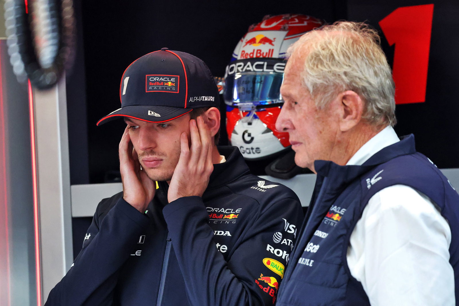 Max Verstappen and Helmut Marko 
