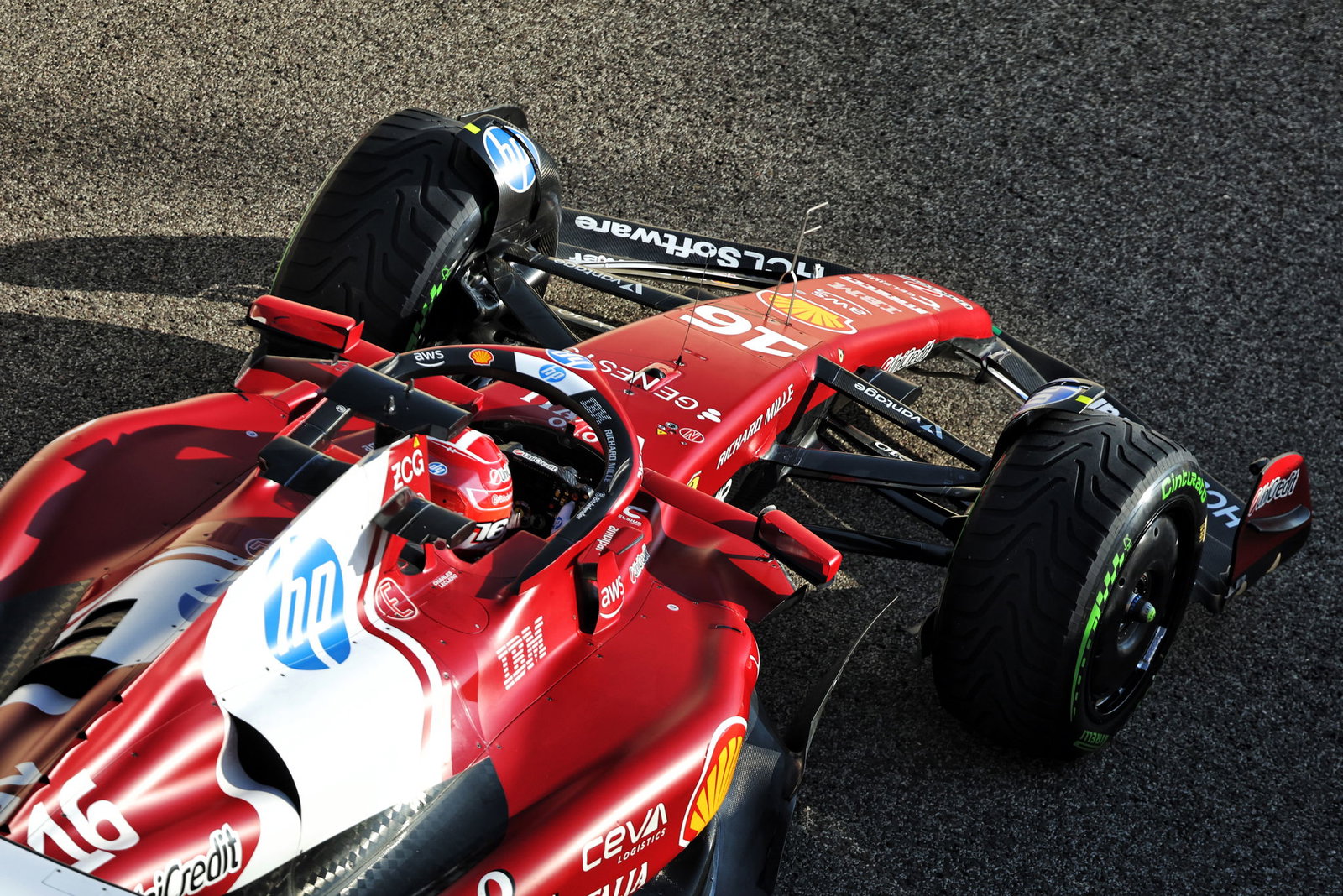 Leclerc drives in post-season testing