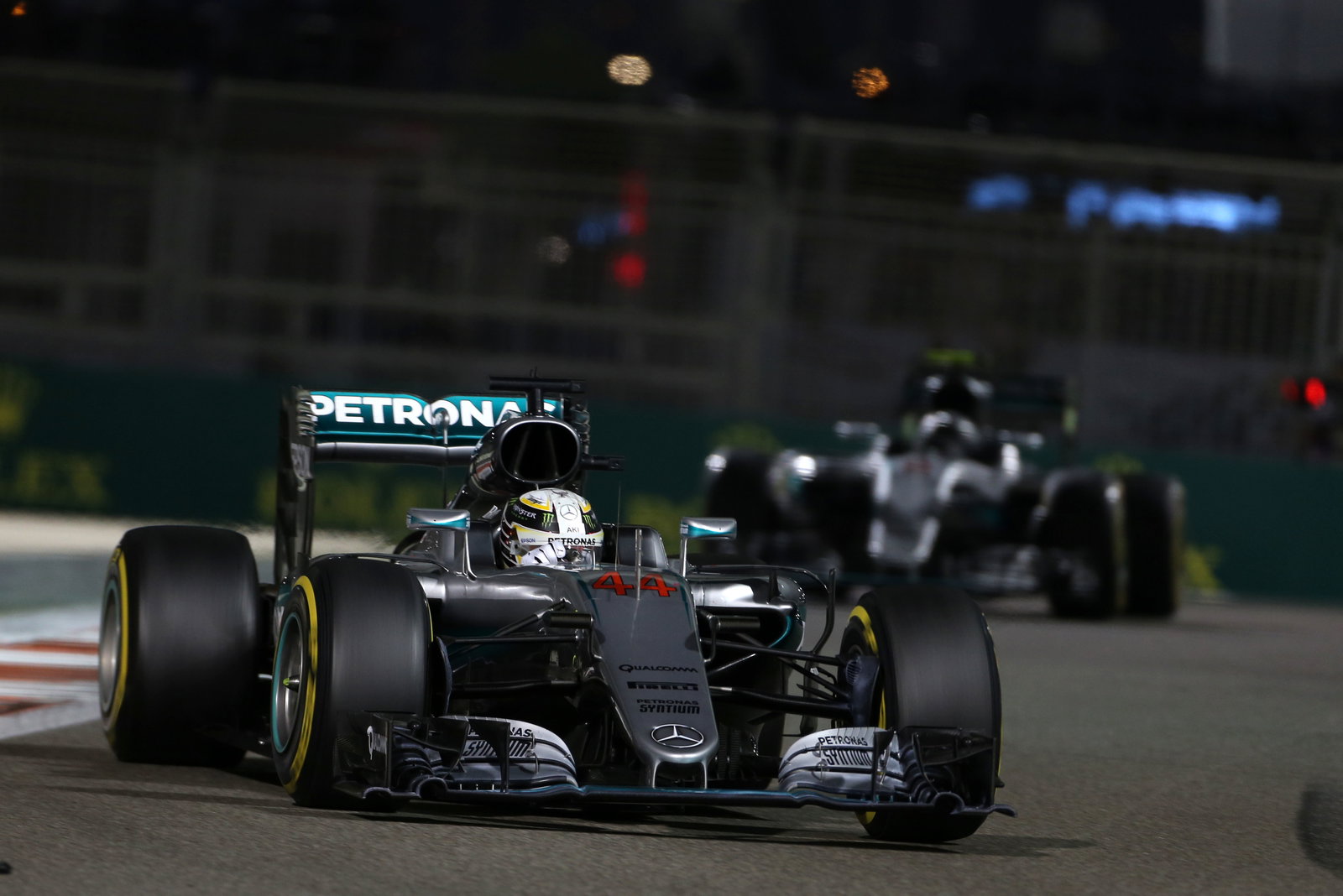 Hamilton backed Rosberg into the chasing pack