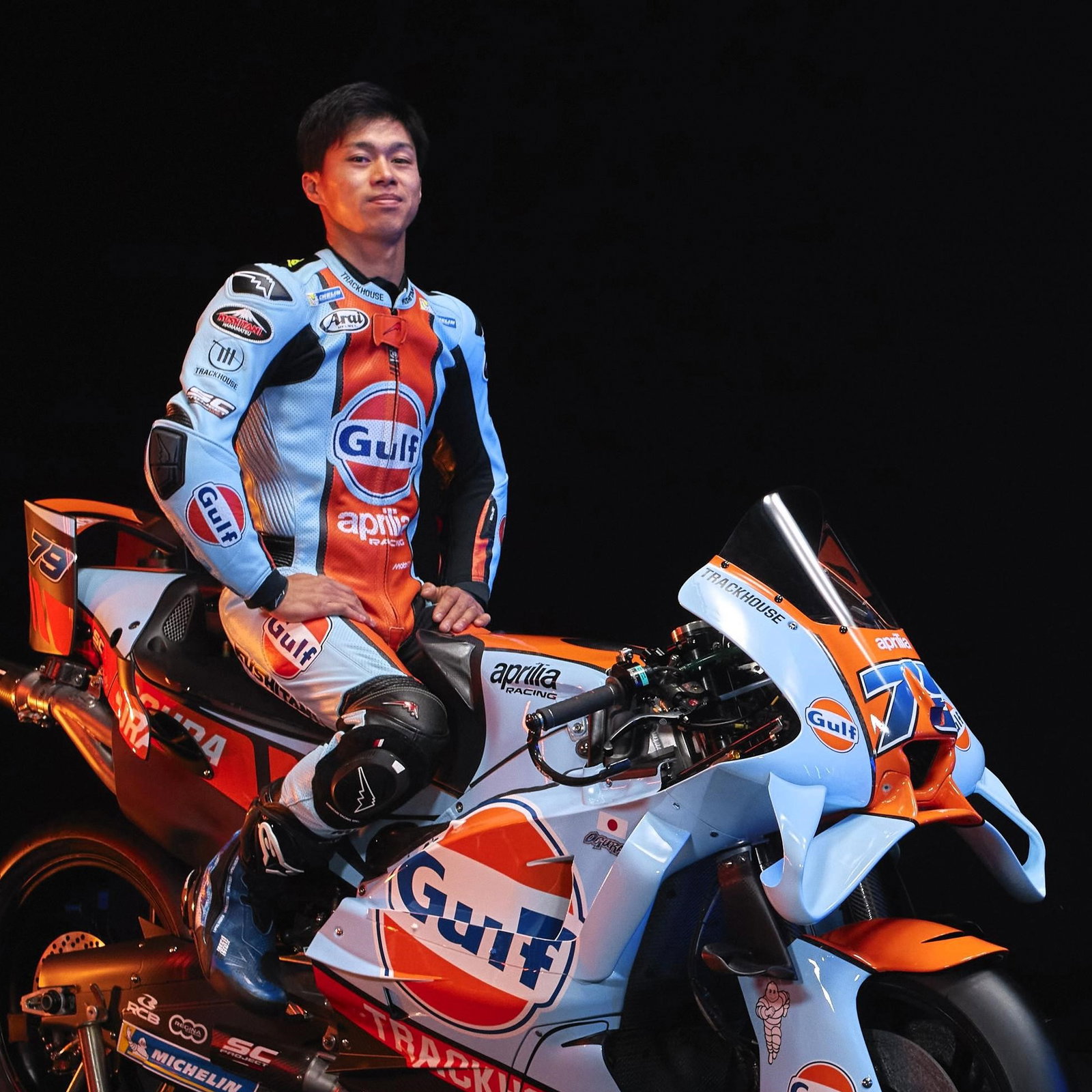Ai Ogura in 2026 Gulf Trackhouse livery.