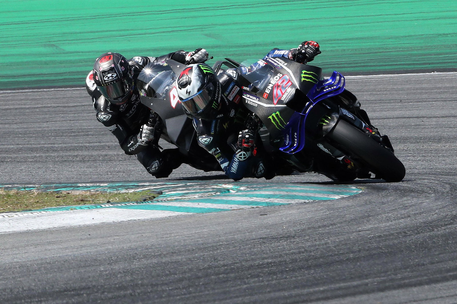 Alex Rins (followed by Aleix Espargaro), 2026 Sepang MotoGP Shakedown.