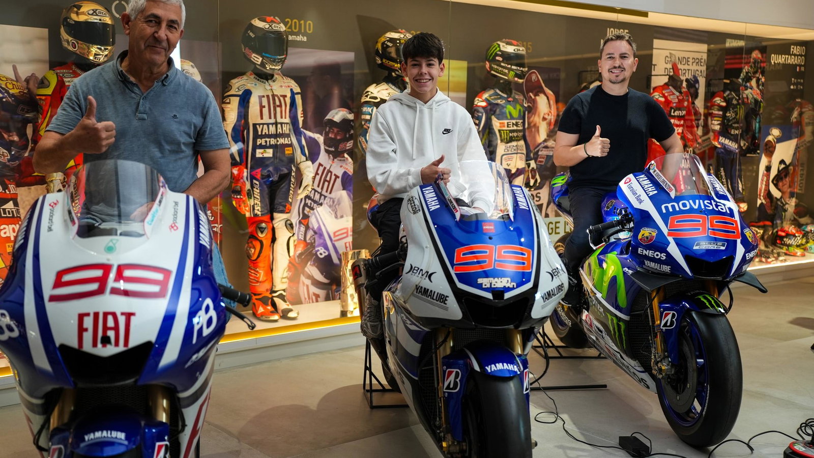 Chicho Lorenzo, Víctor Cubeles and Jorge Lorenzo.