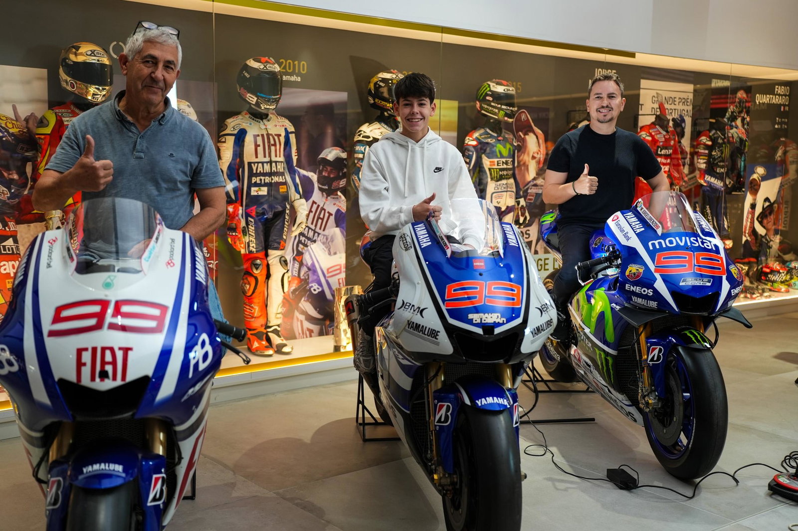 Chicho Lorenzo, Víctor Cubeles and Jorge Lorenzo.