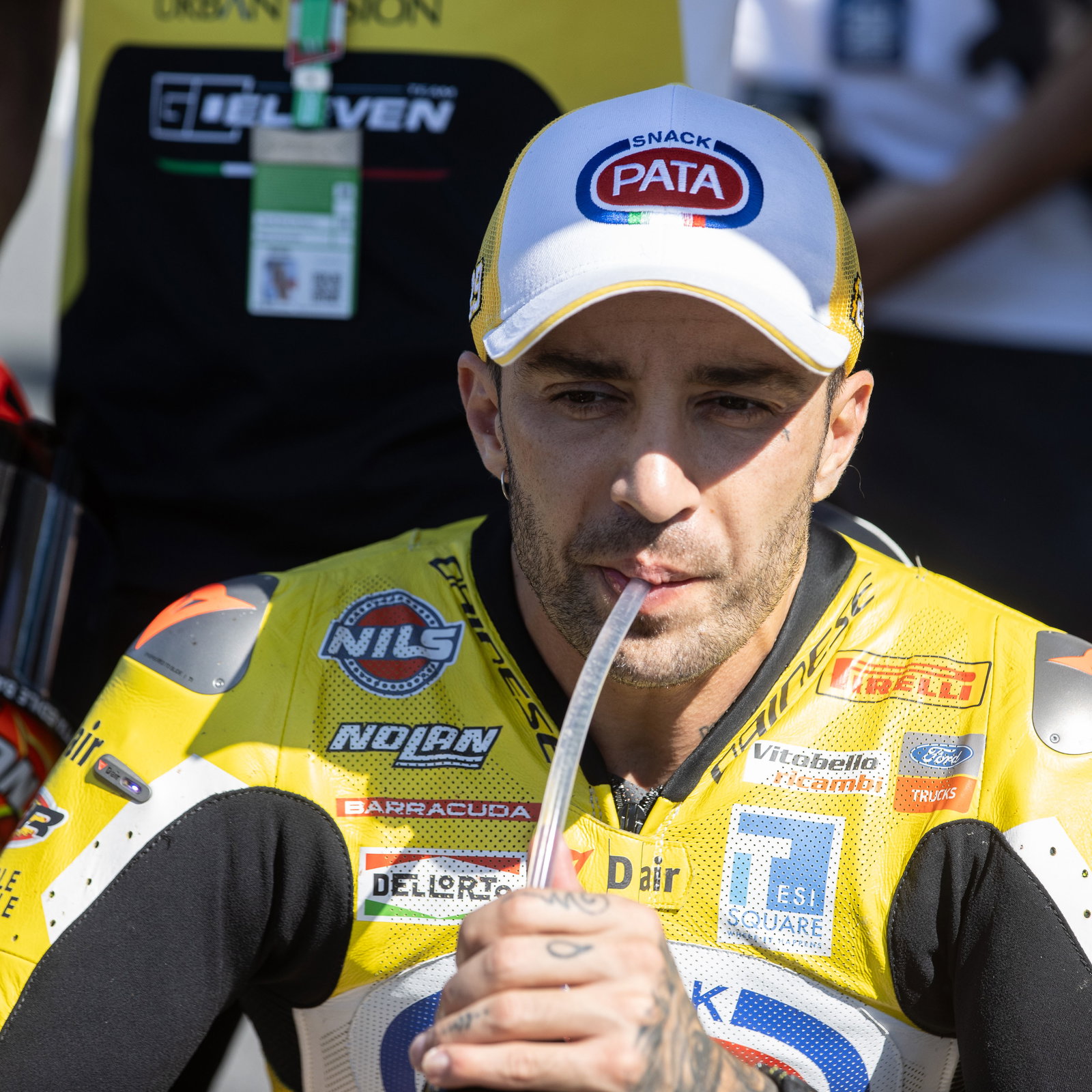 Andrea Iannone, 2025 Estoril WorldSBK, grid. Credit: Gold and Goose.