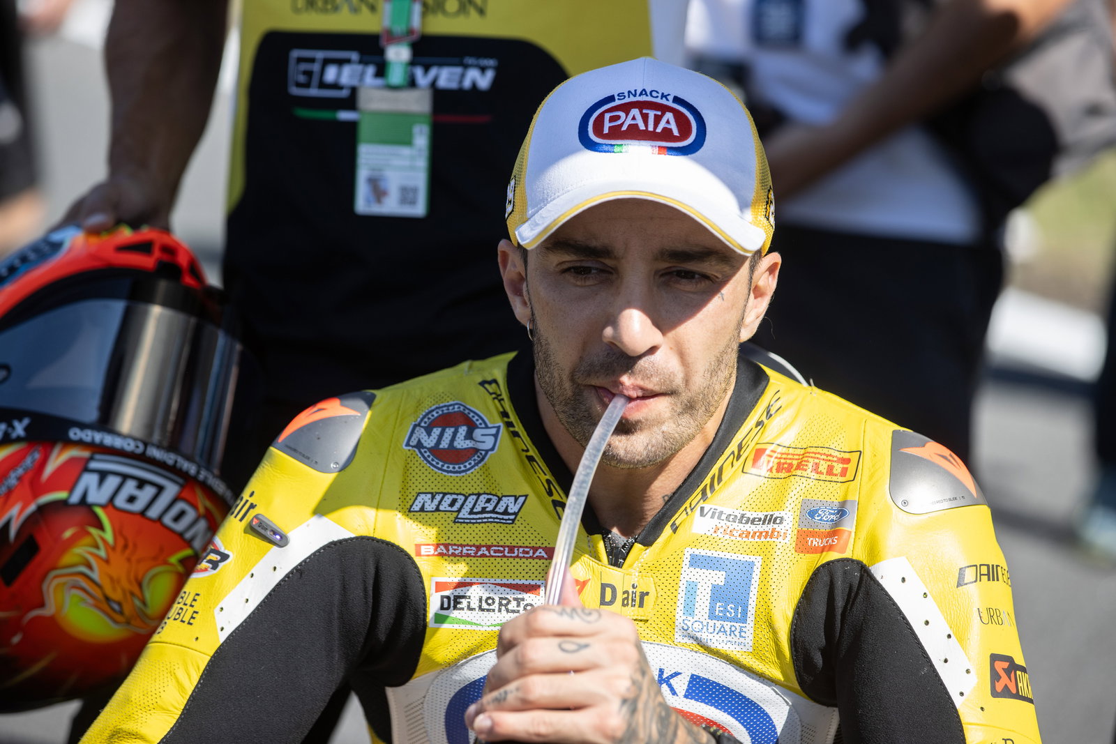 Andrea Iannone, 2025 Estoril WorldSBK, grid. Credit: Gold and Goose.