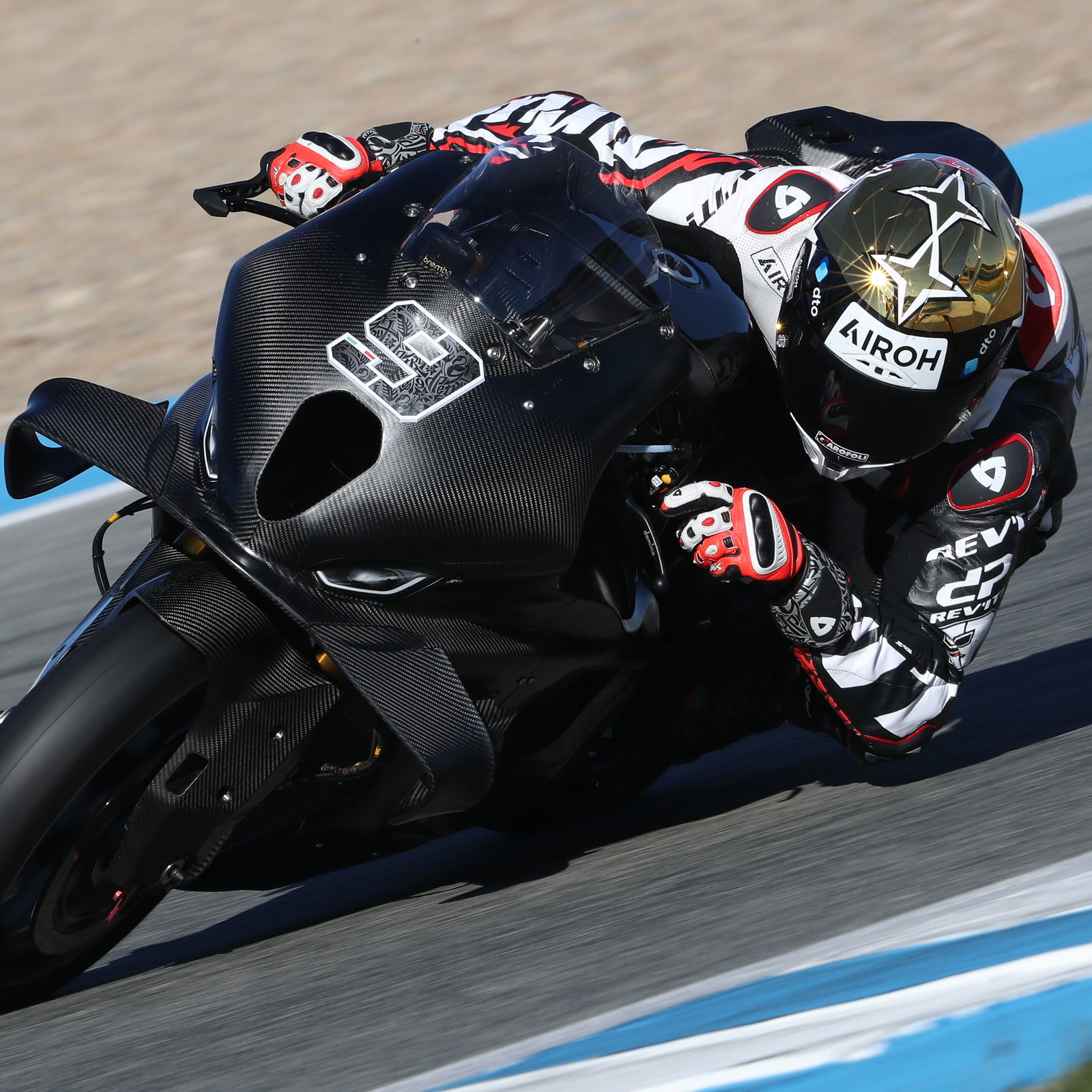 Danilo Petrucci, November 2025 Jerez WorldSBK test. Credit: Gold and Goose.