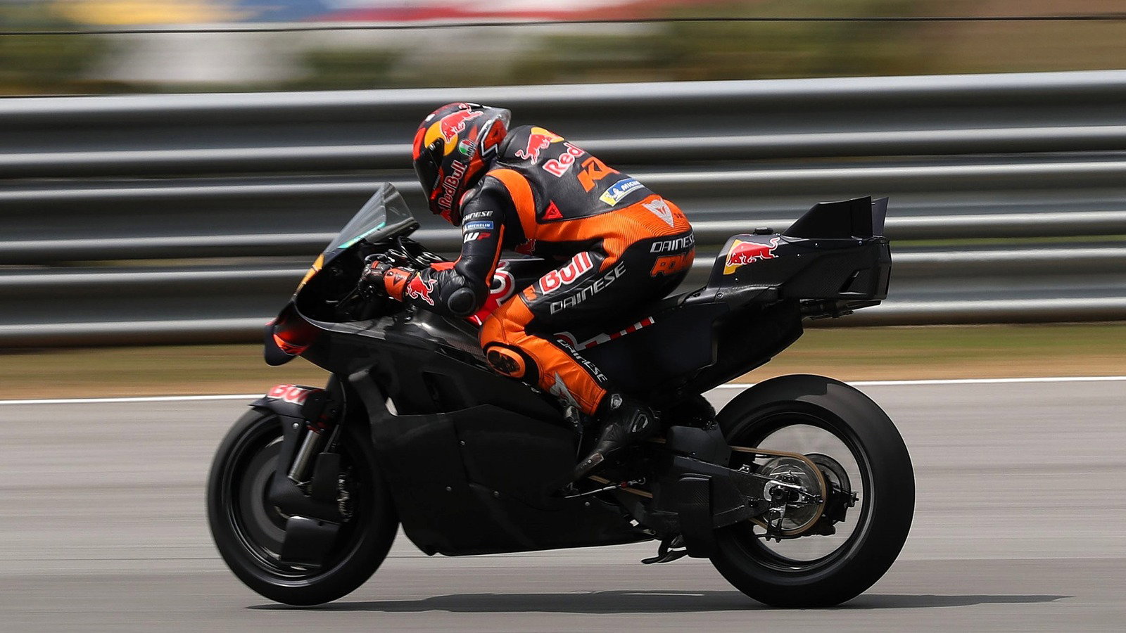 Pol Espargaro in action on day three of the 2026 Sepang MotoGP Shakedown Test.