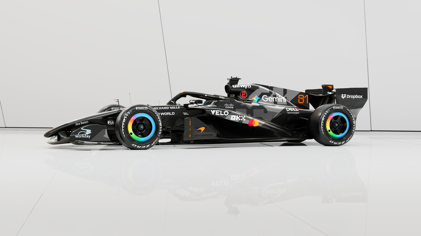 McLaren's MCL40 in its Barcelona test livery
