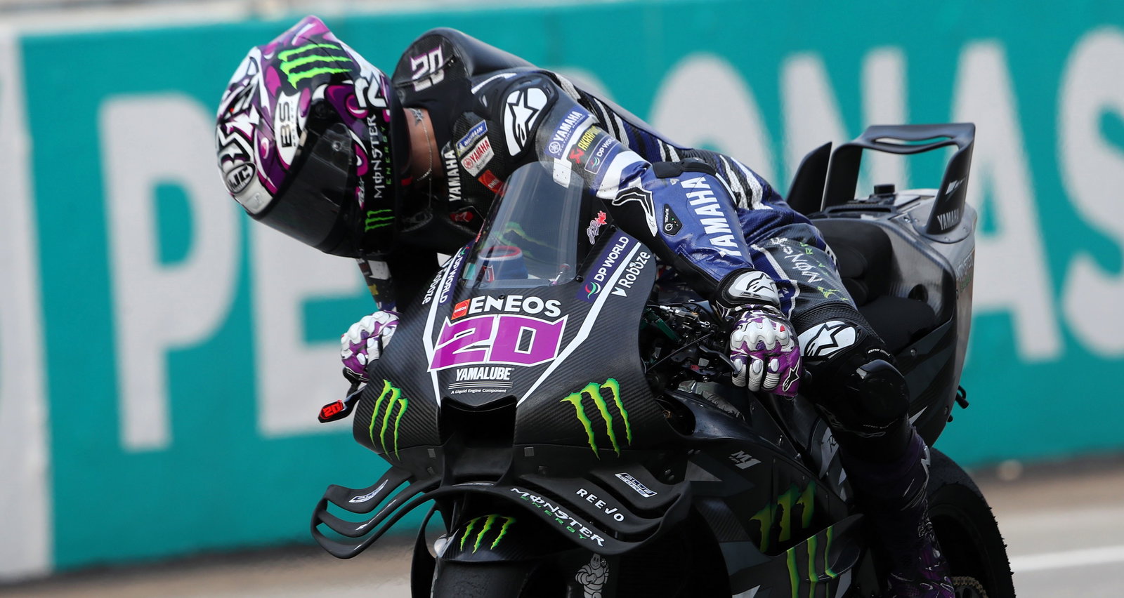 Fabio Quartararo, rear aero, Sepang MotoGP Shakedown Test (pic Gold&Goose)
